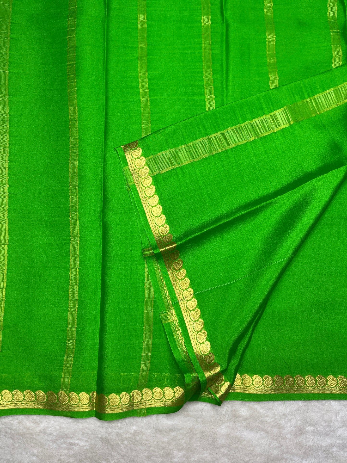 Pure crepe Mysore silk saree-70GSM (1103603)