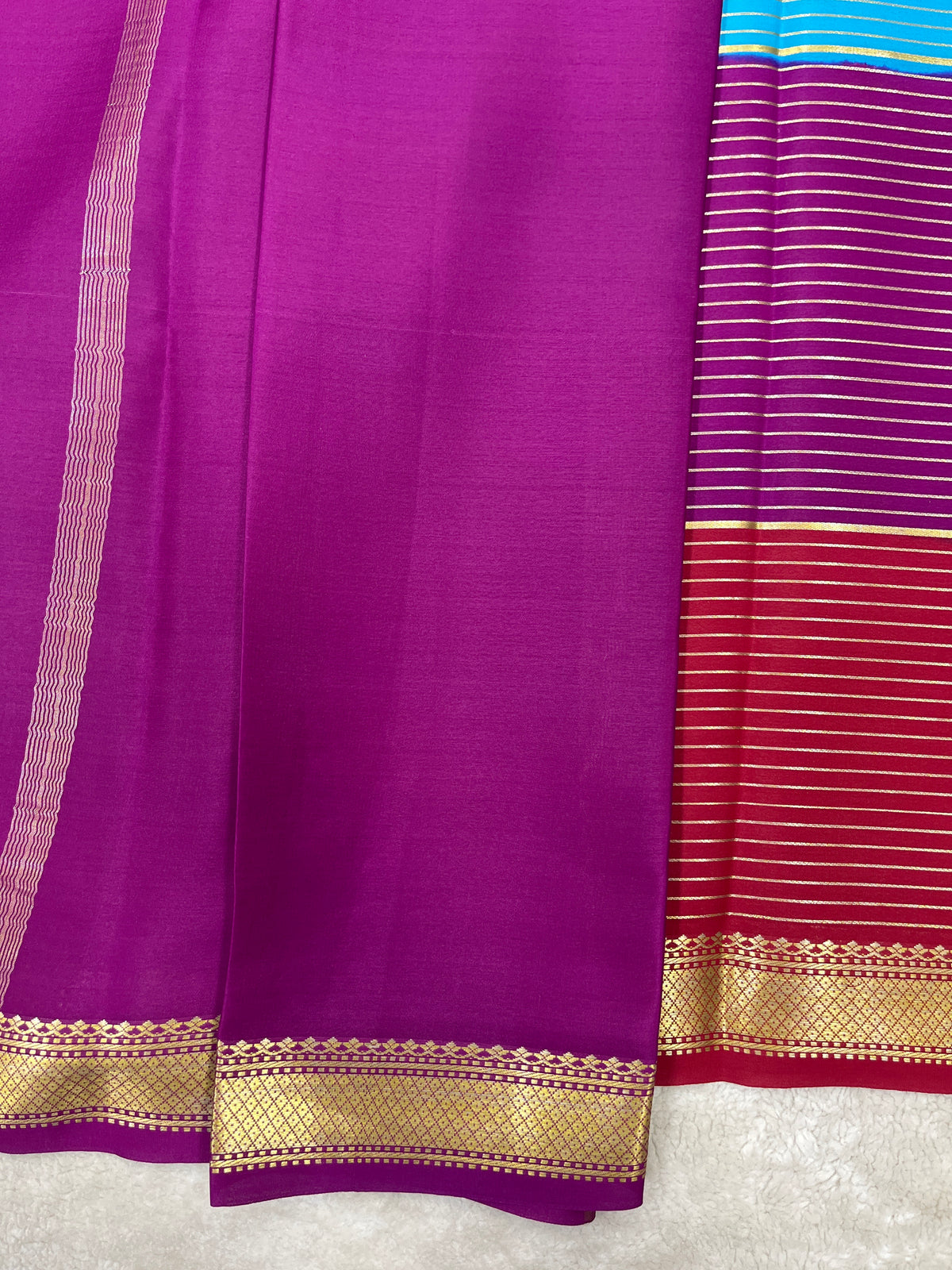 Pure crepe Mysore silk saree 26386509 (70gsm)