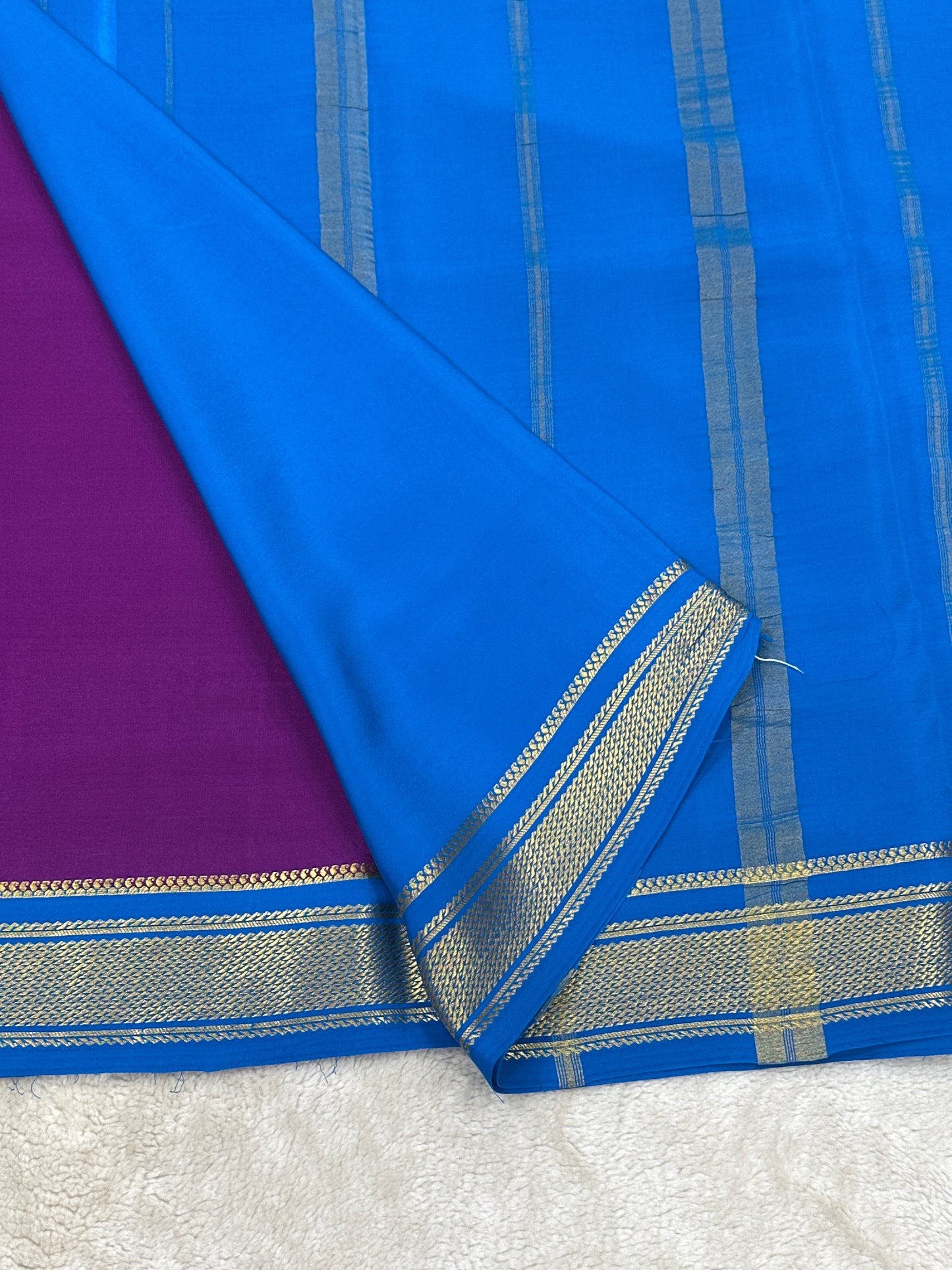 Sliver Based zari Pure Mysore Silk Saree