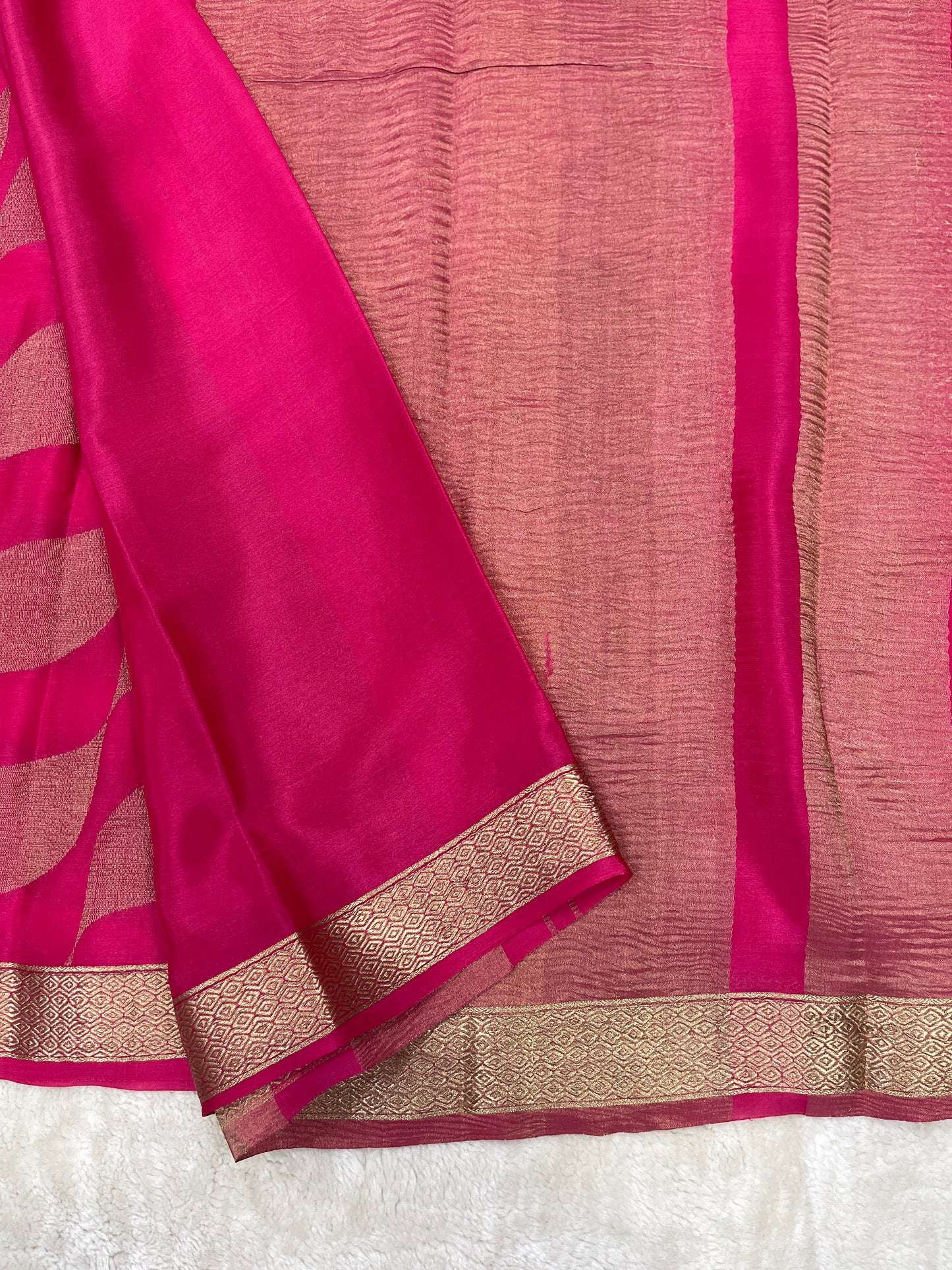 Pure Crepe Mysore Silk brocade - 1145311