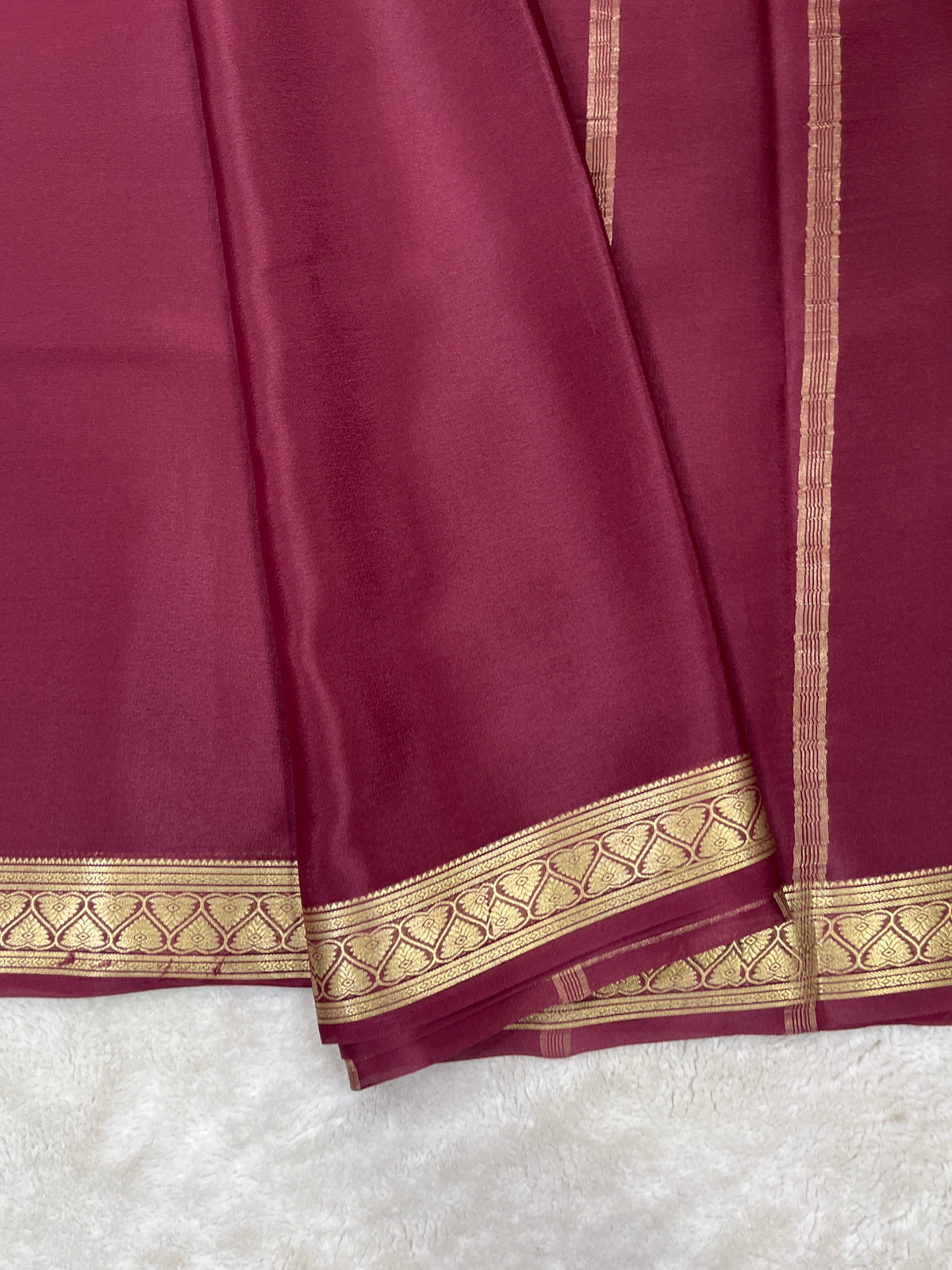 Pure crepe Mysore silk saree 13106331 (70gsm)
