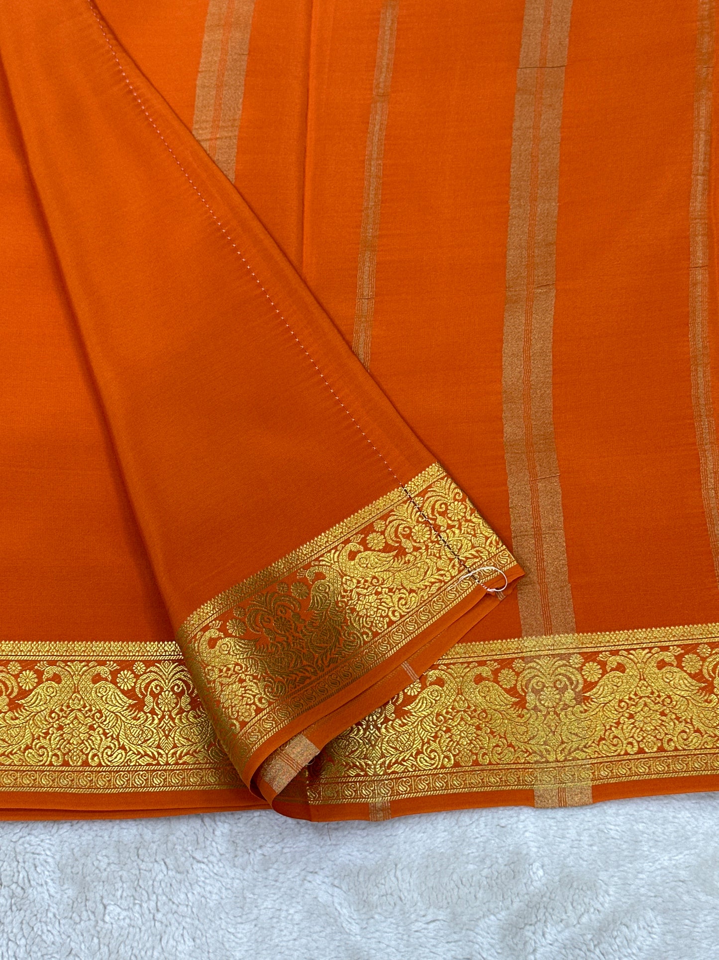 Sliver Based zari Pure Mysore Silk Saree