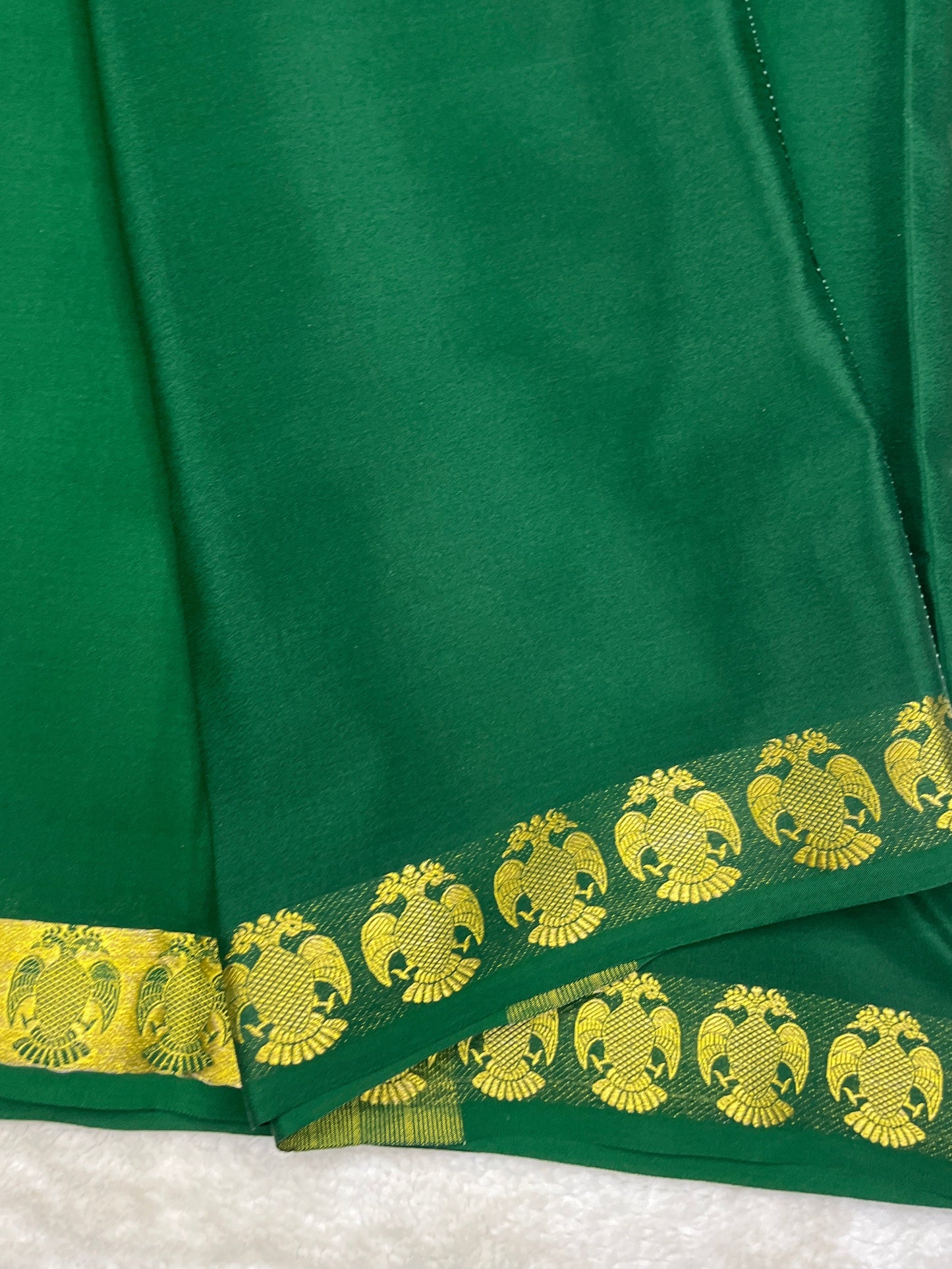 Pure crepe Mysore silk -Gatti border (1104001)