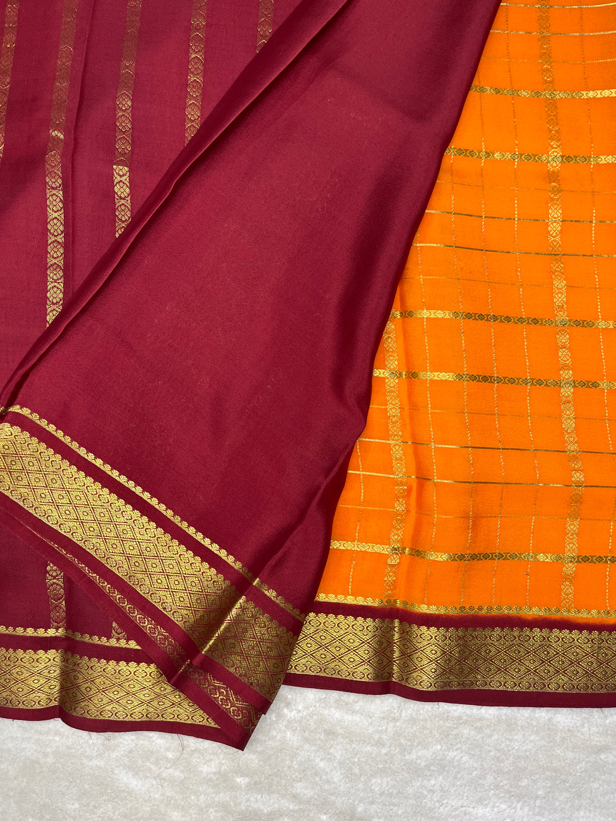 Pure Mysore crepe saree-120 GSM(16271507)