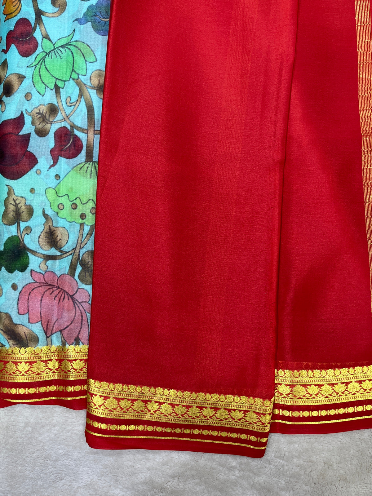 Pure crepe Mysore silk saree 26386623 (70gsm)