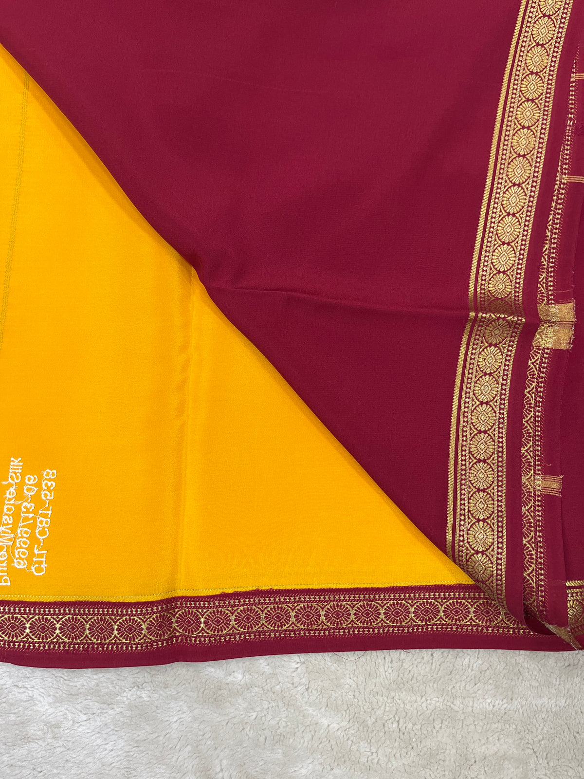 Pure Mysore Silk Saree-(1453664)