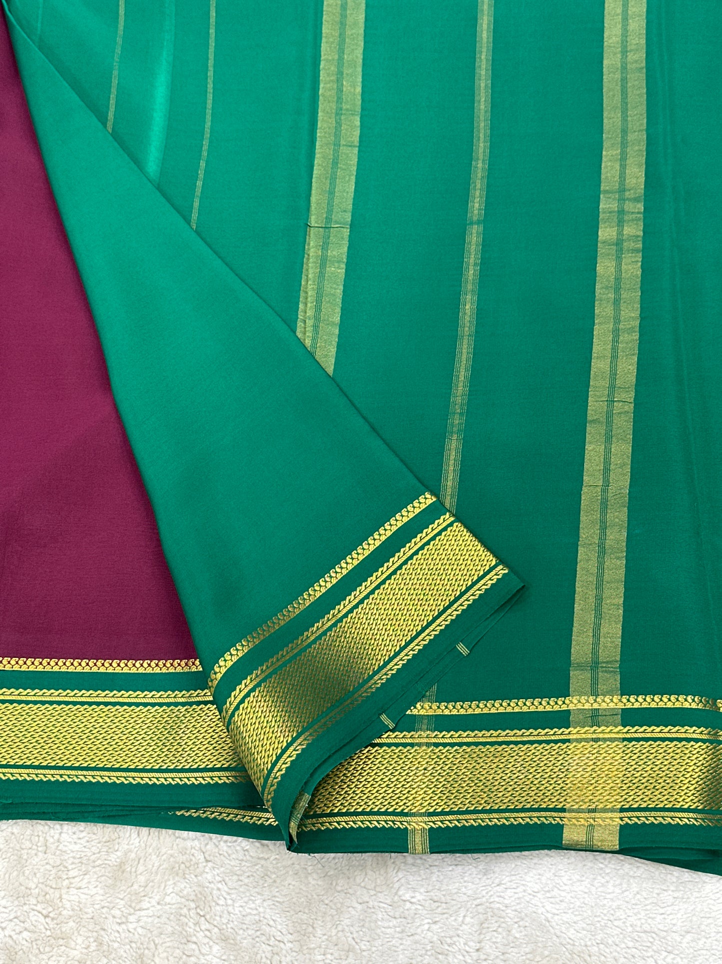 Sliver Based zari Pure Mysore Silk Saree