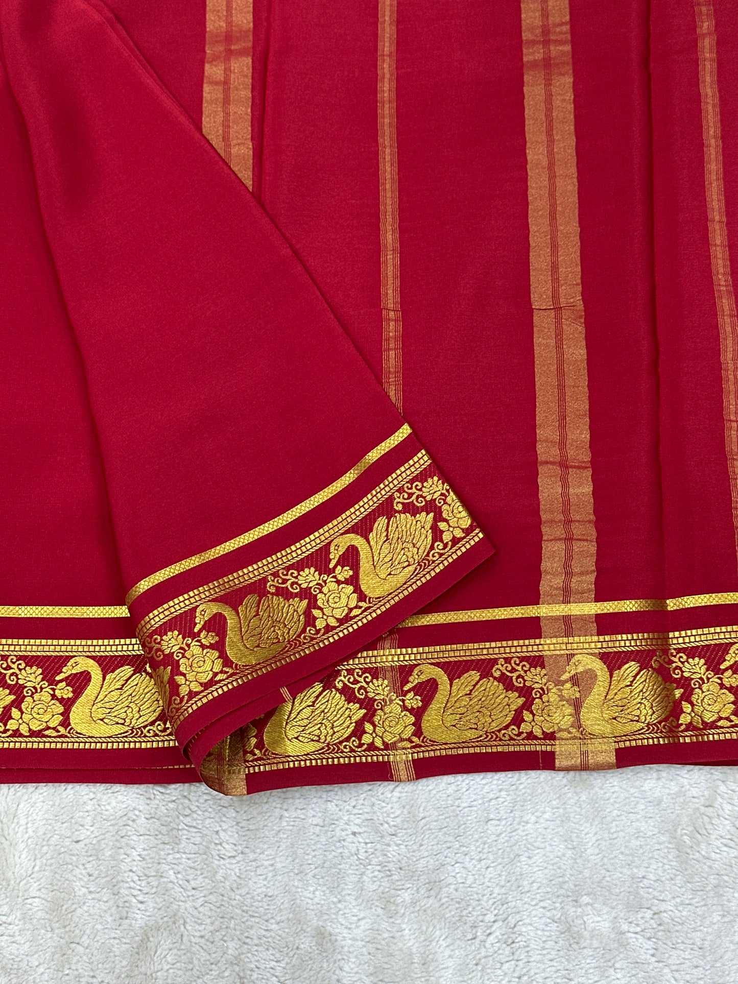 Sliver Based zari Pure Mysore Silk Saree