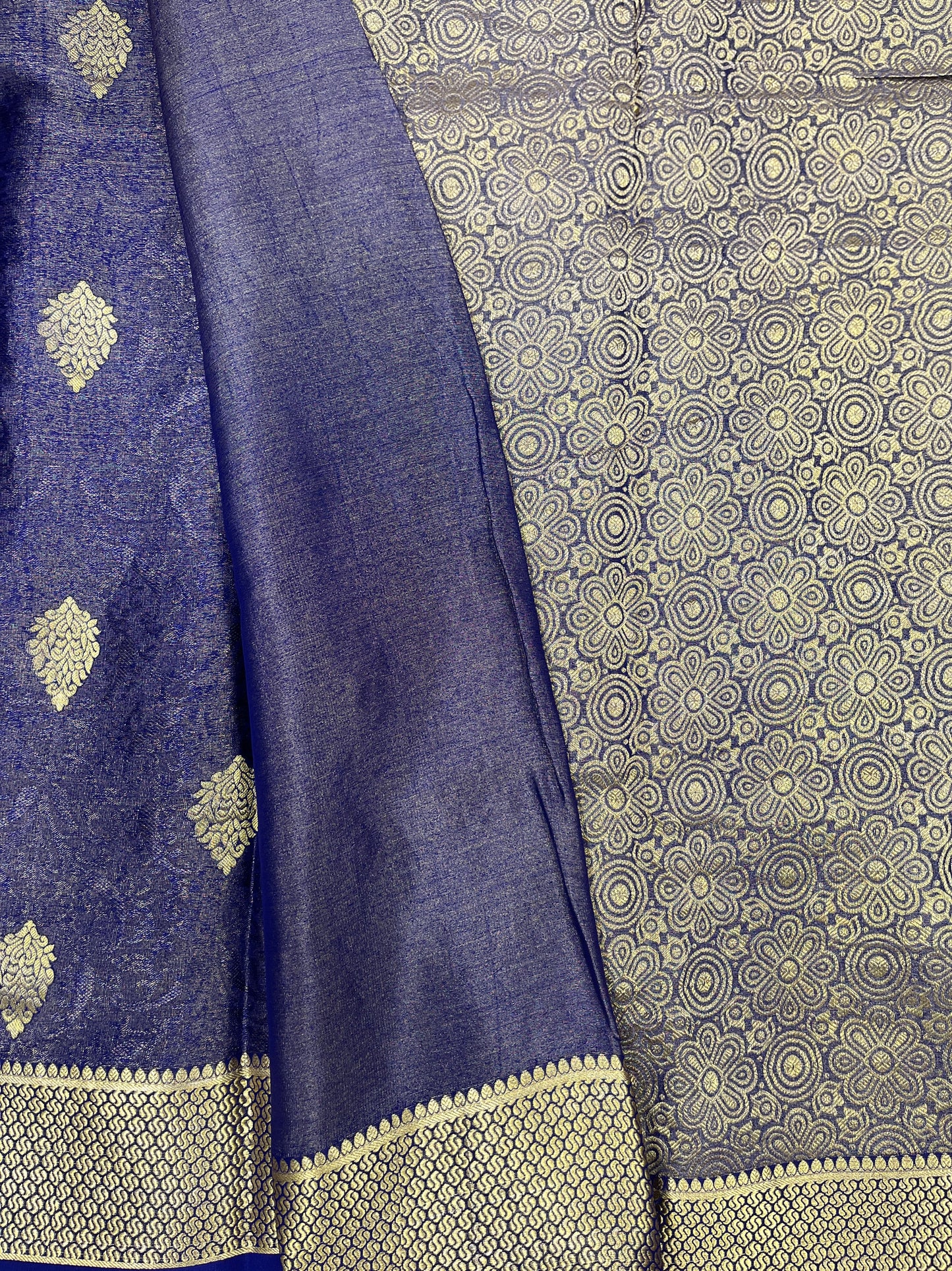Pure Crepe Mysore Silk brocade - 16271503