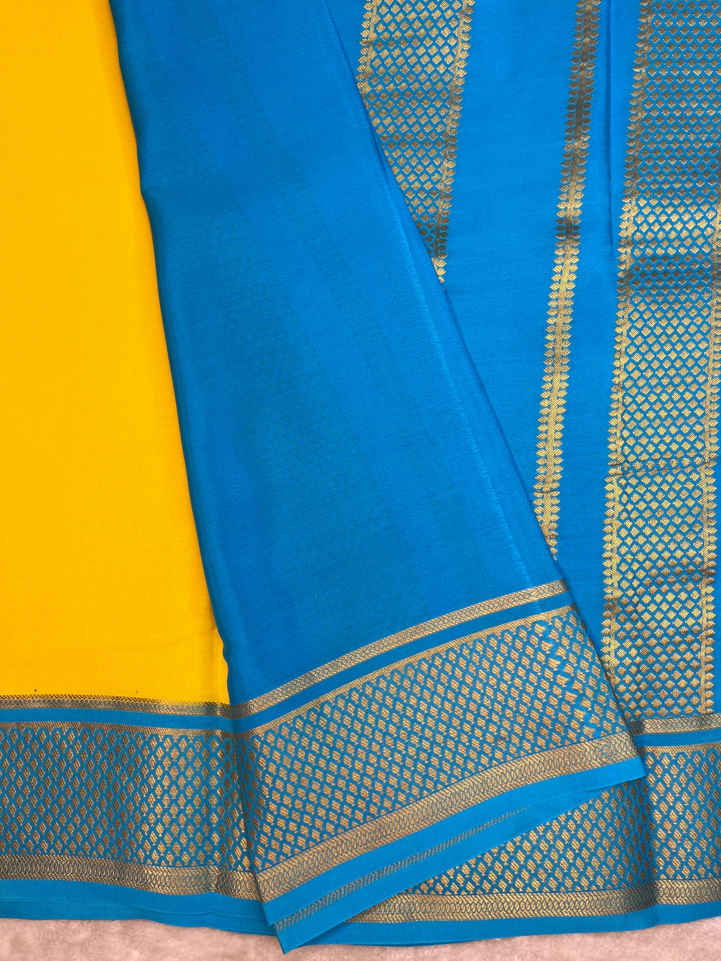 Pure crepe Mysore silk patli pallu- 16275402