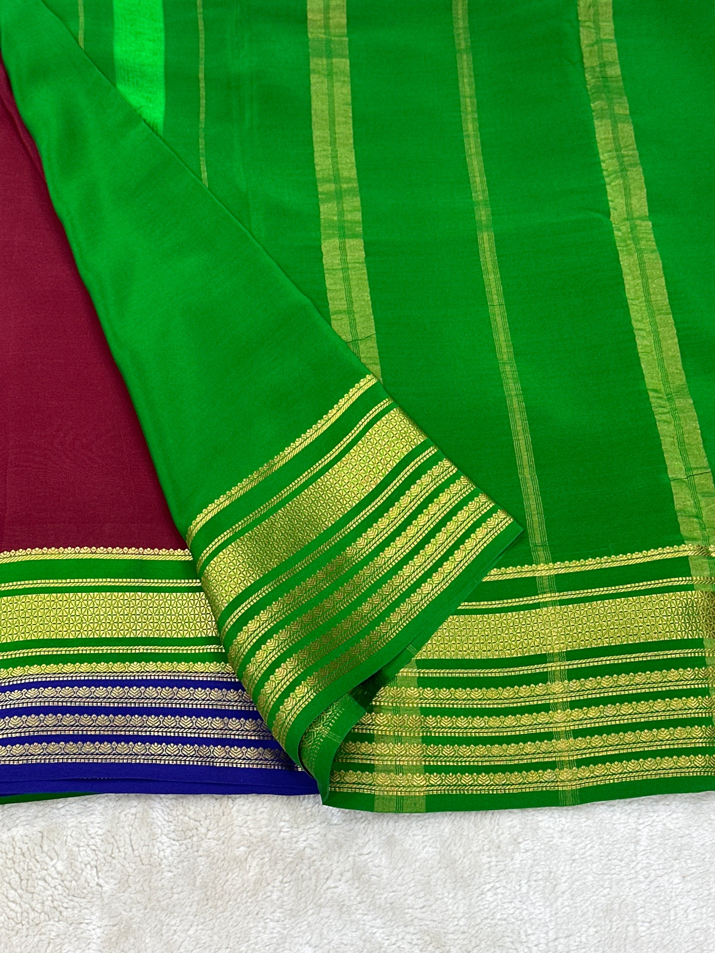 Silver Based Zari Pure Mysore Silk Saree
