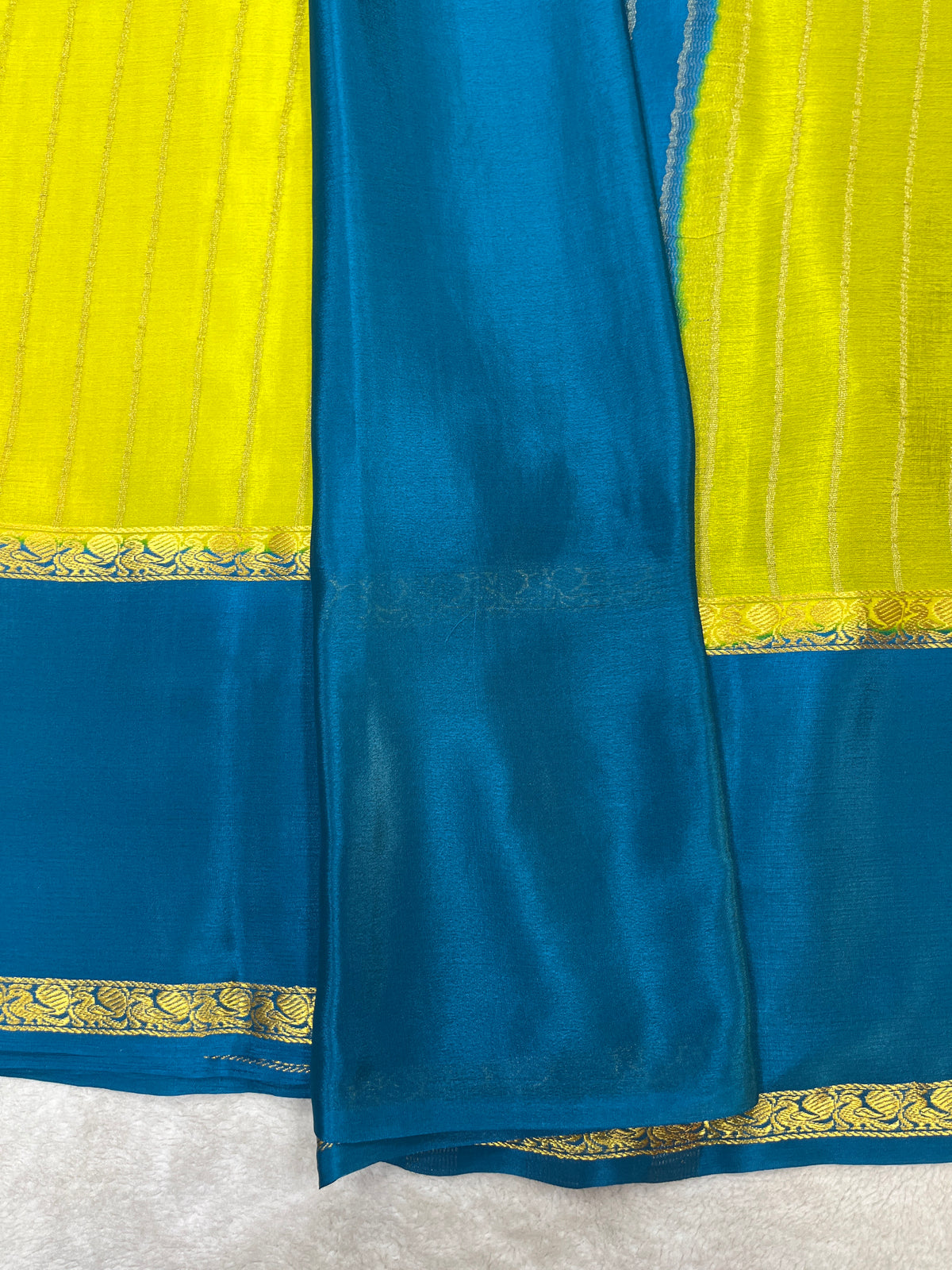 Pure crepe Mysore silk saree 1111801 (60gsm)