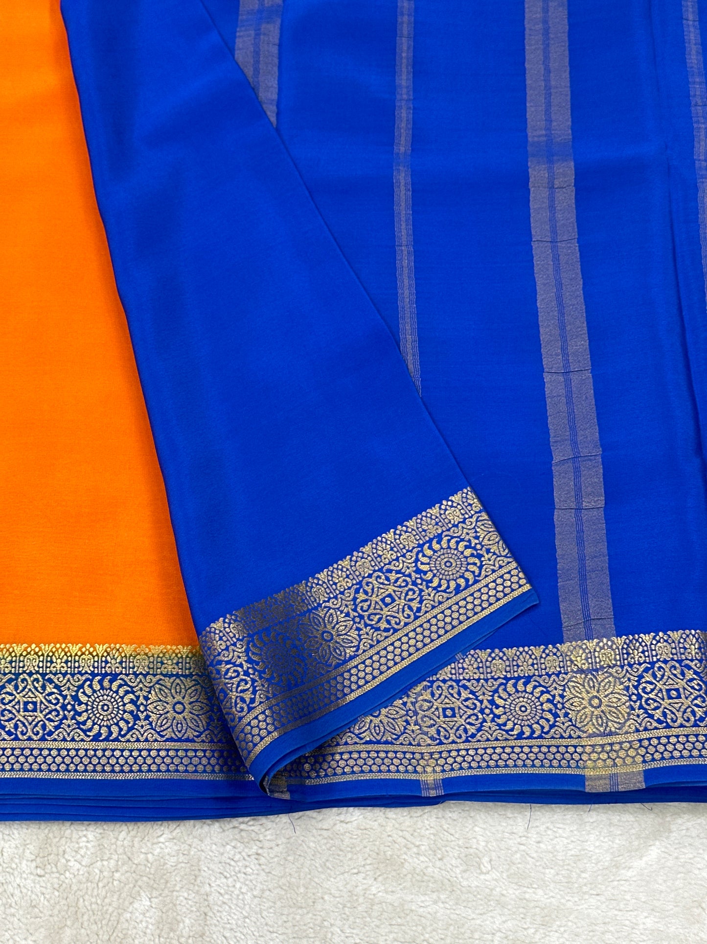 Sliver Based zari Pure Mysore Silk Saree