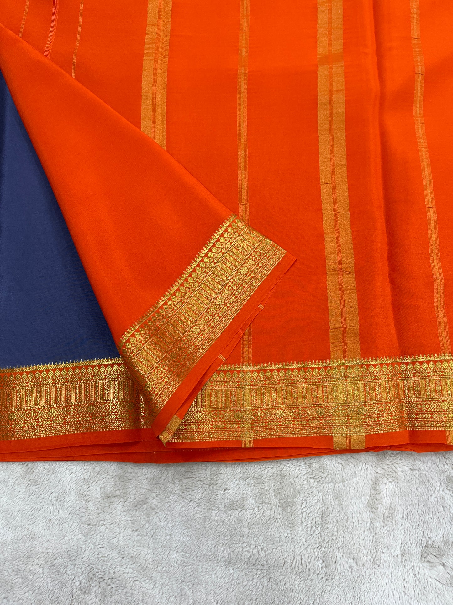 Sliver Based zari Pure Mysore Silk Saree