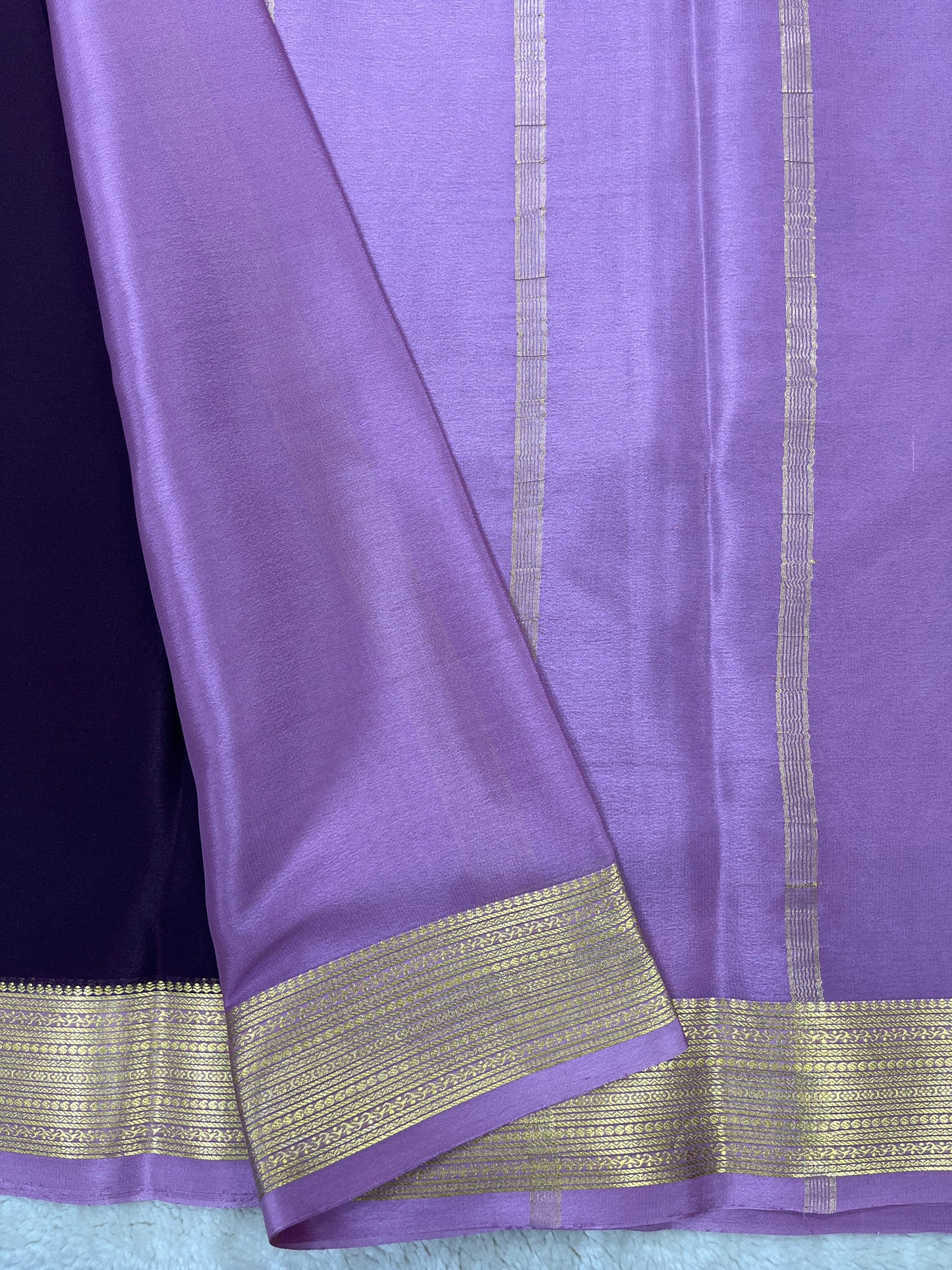 Pure Crepe Mysore Silk Raksha lines - 1310481