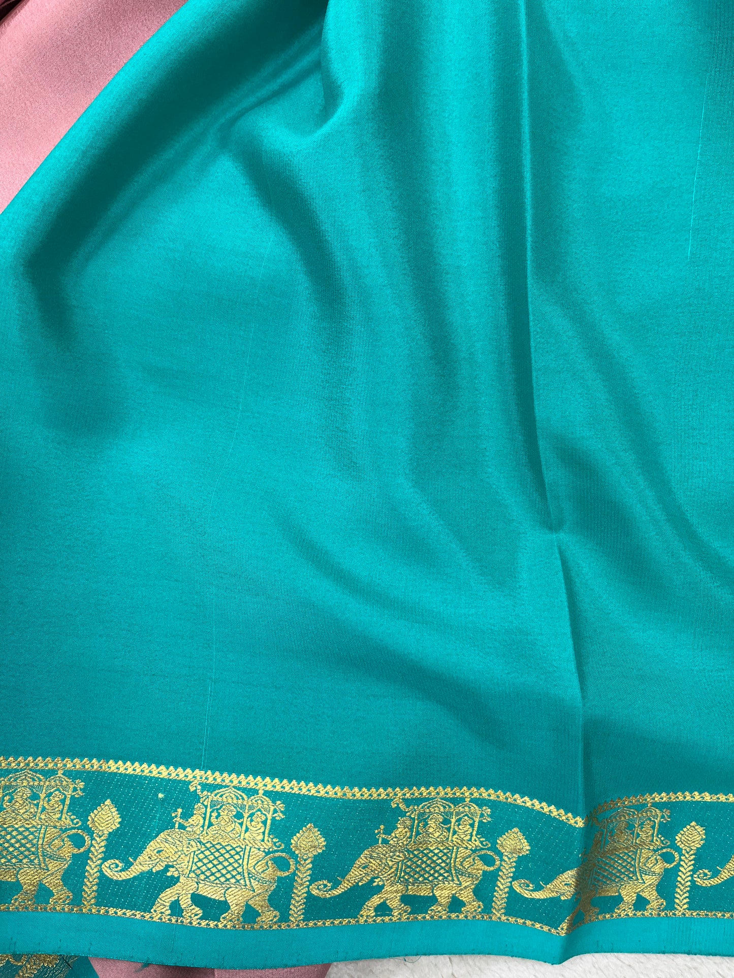 Pure crepe Mysore silk-Gatti Border(1104002)