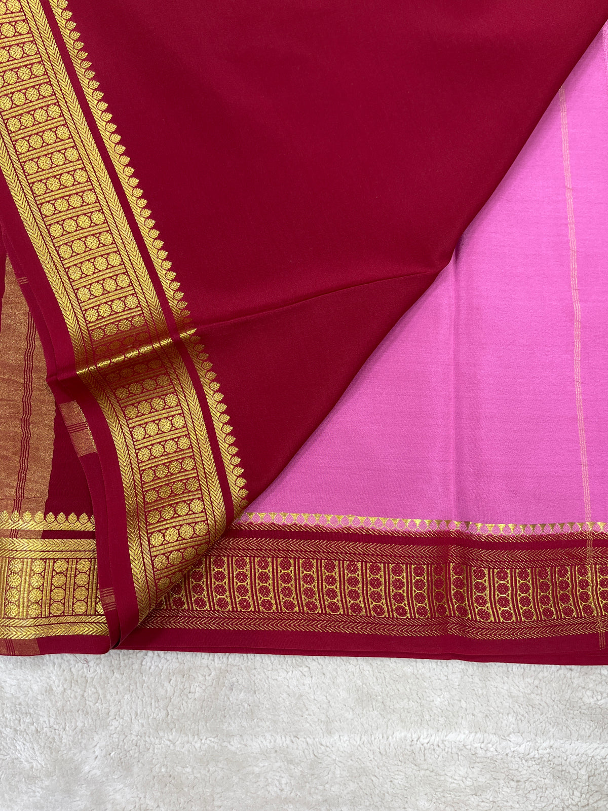 Pure Mysore Silk Saree-(1448927)