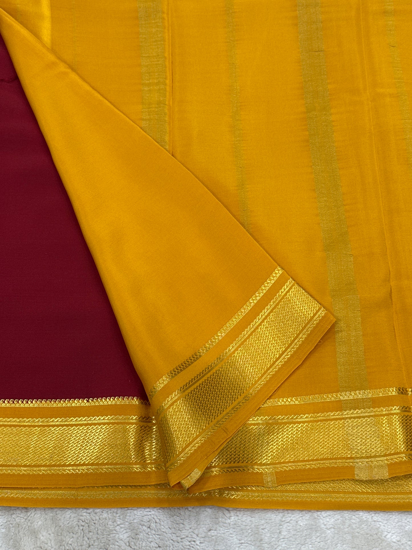 Sliver Based zari Pure Mysore Silk Saree