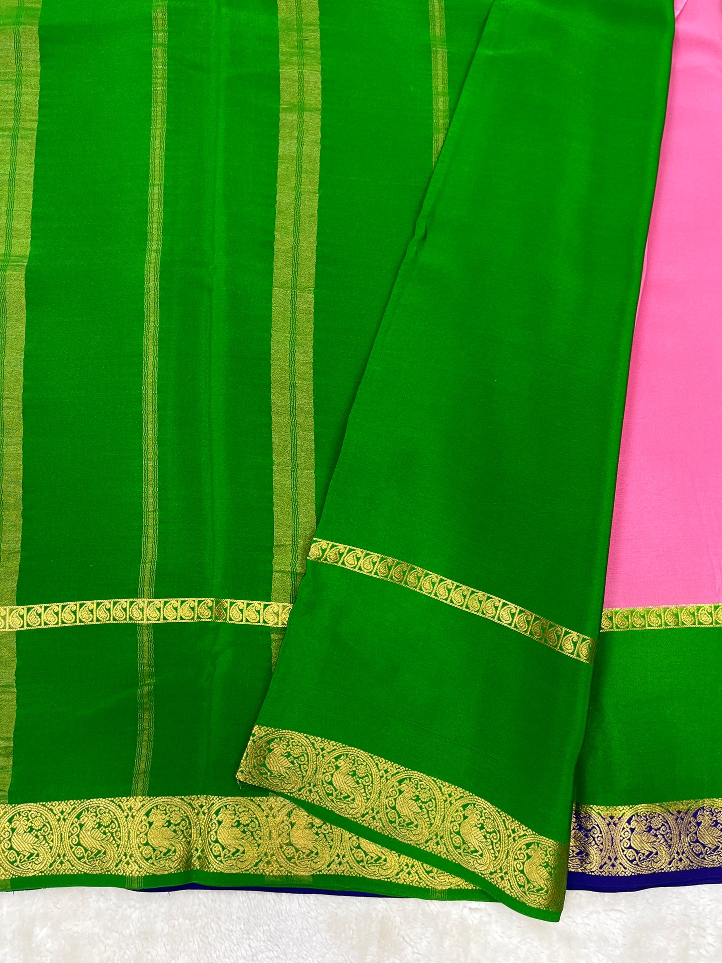 Sliver zari Mysore silks saree