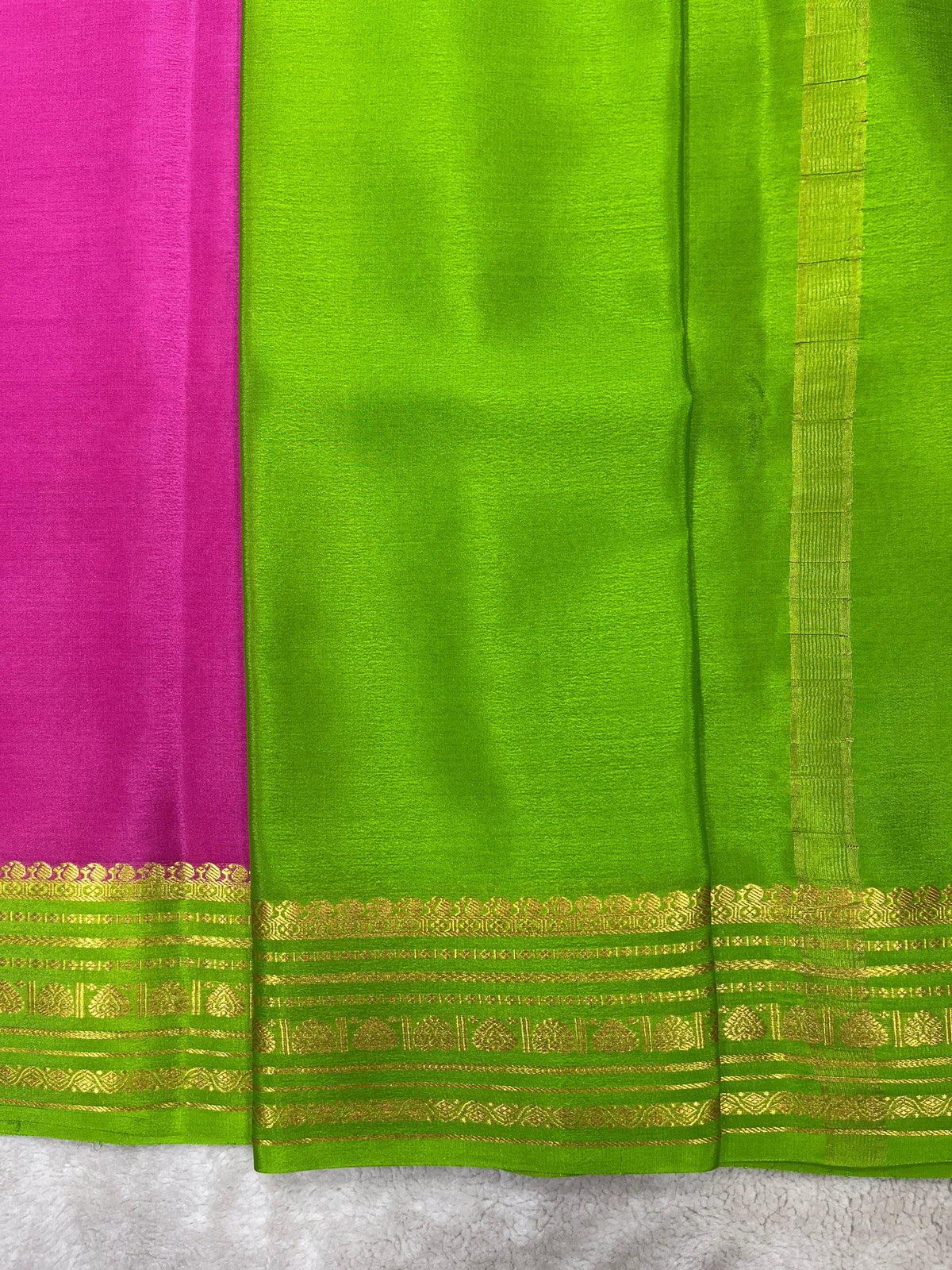 Pure crepe Mysore silk saree 13105585 (70gsm)