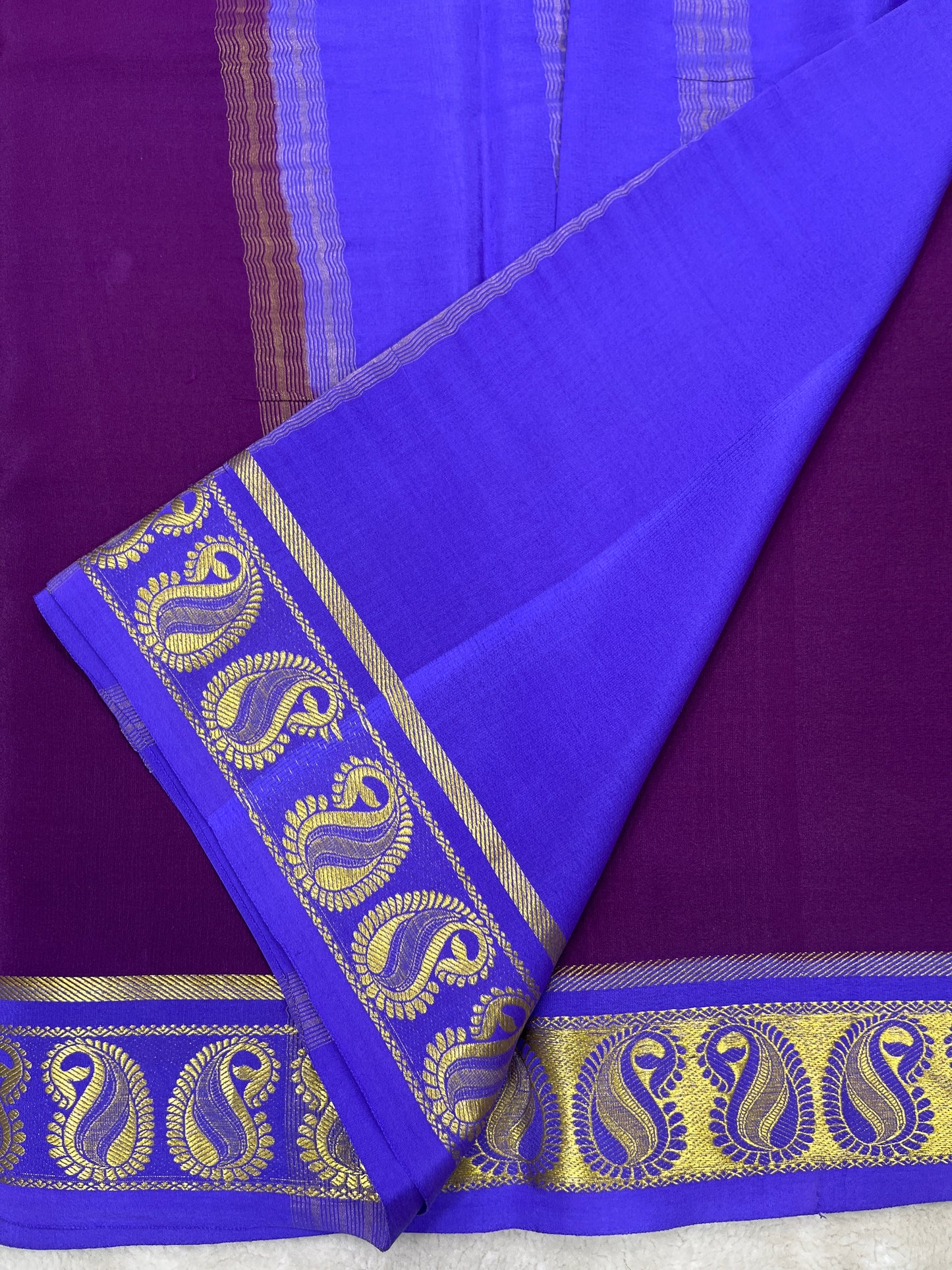 Pure Mysore crepe silk saree-120 Gsm(1146001)