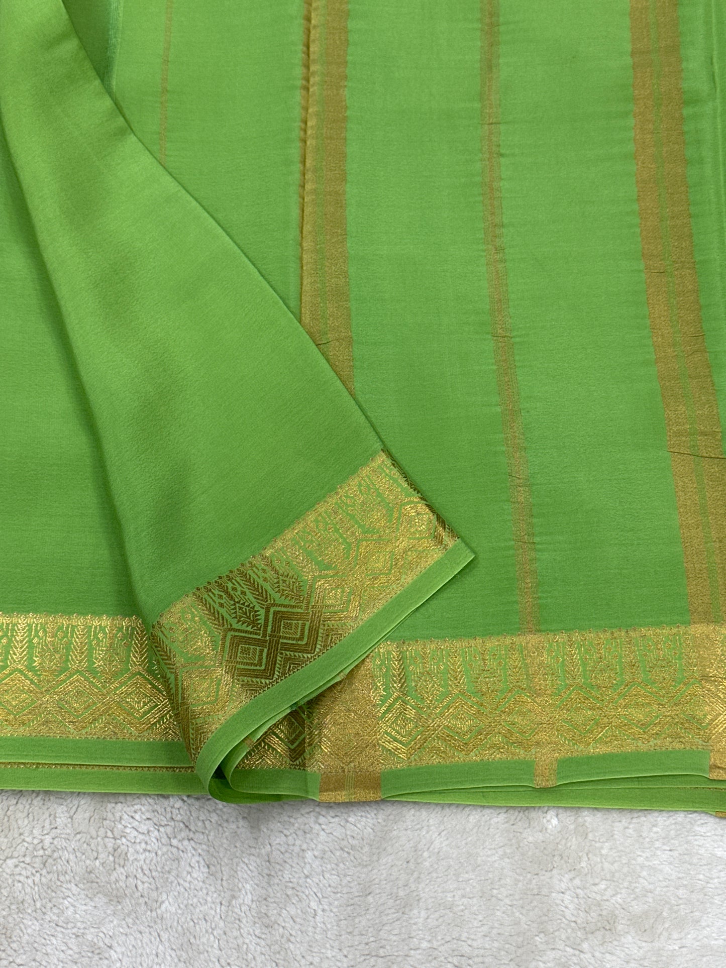 Sliver Based zari Pure Mysore Silk Saree