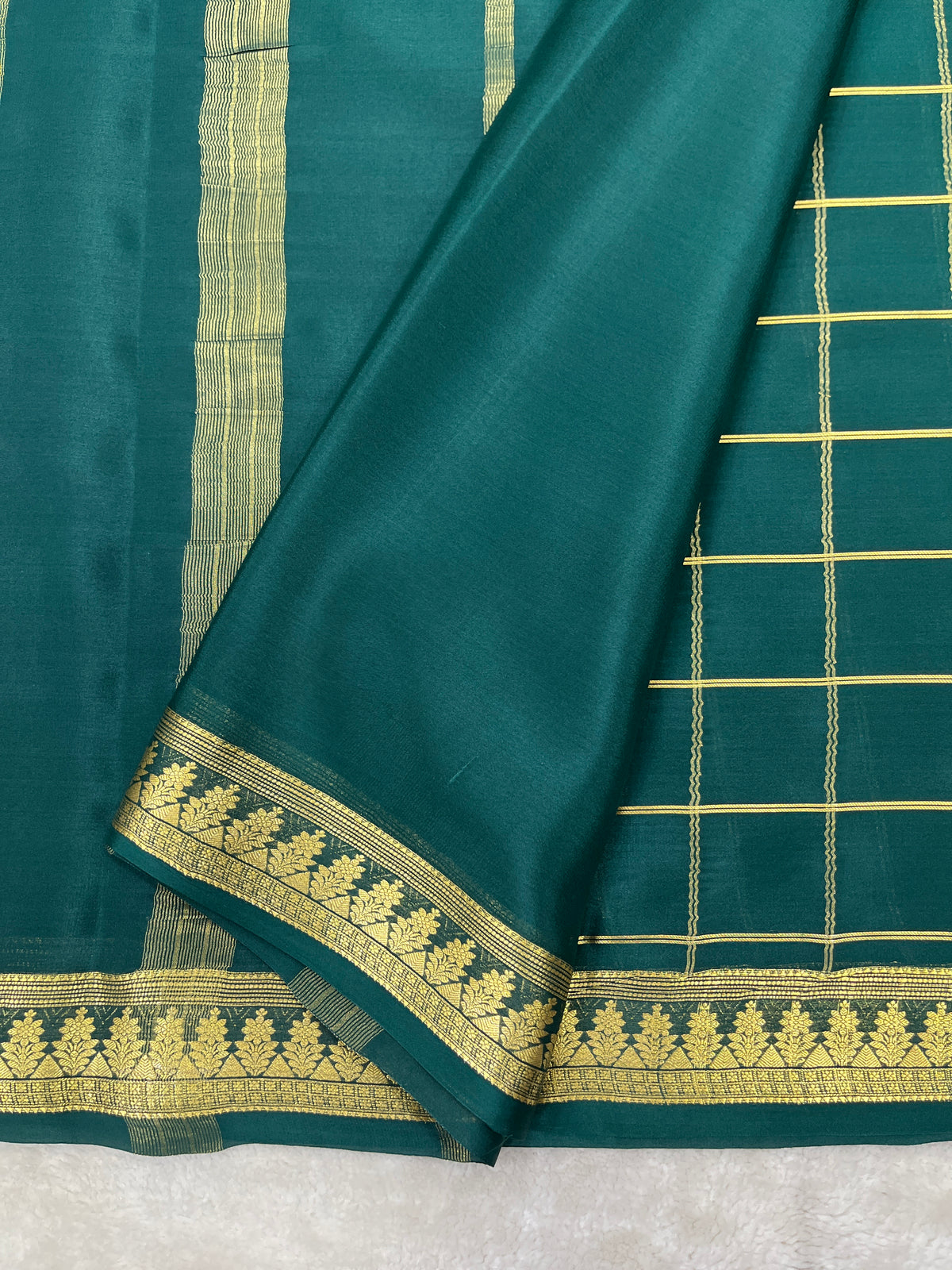 Pure crepe Mysore silk saree 13106333
