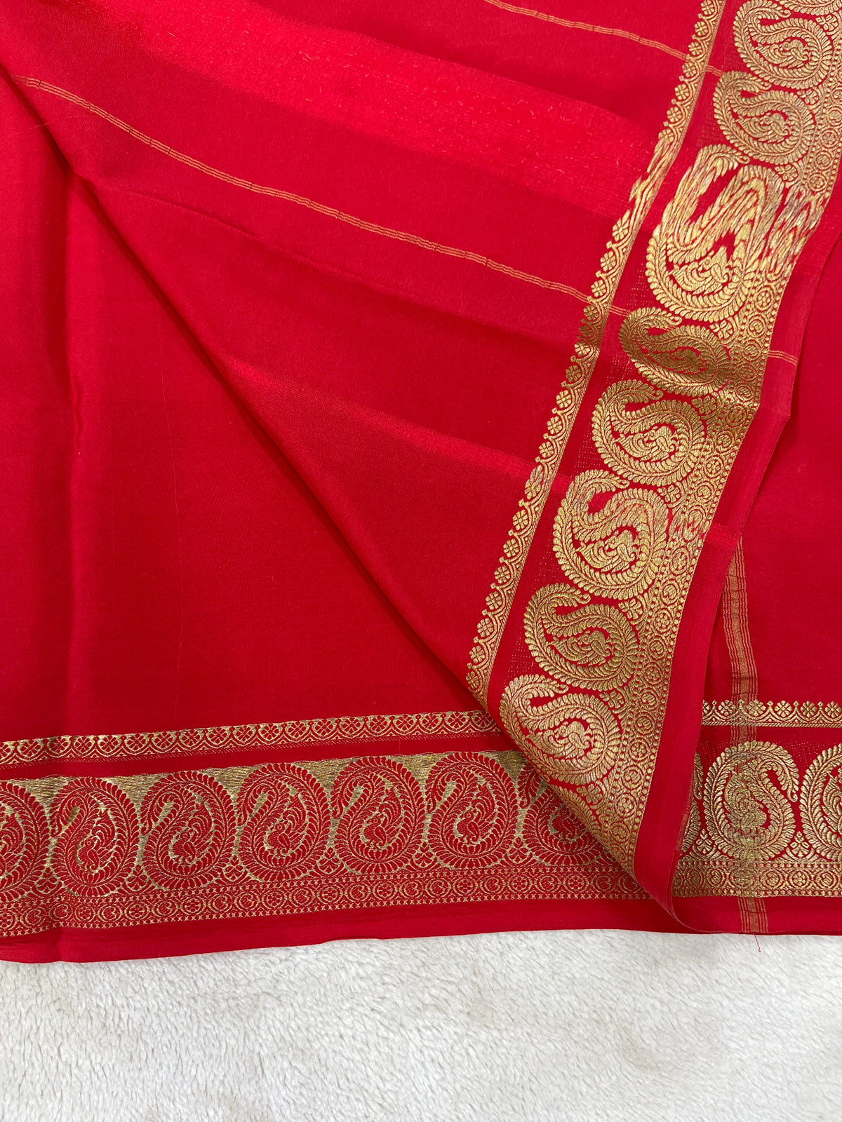 Pure Mysore silk -Mango Border-27261002(120GSM)