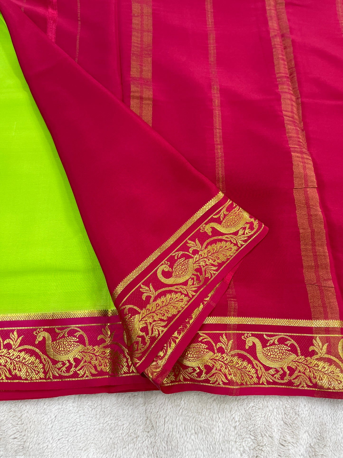 Sliver Based Zari Pure Mysore Silk Saree