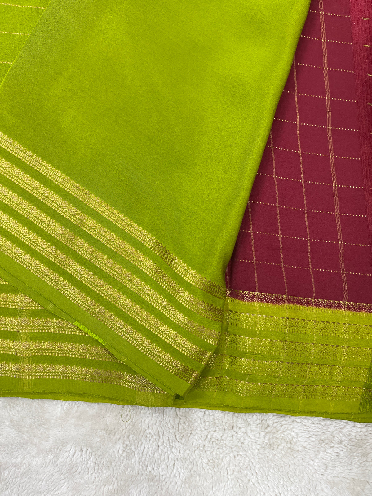Pure Mysore silk saree -(144662)