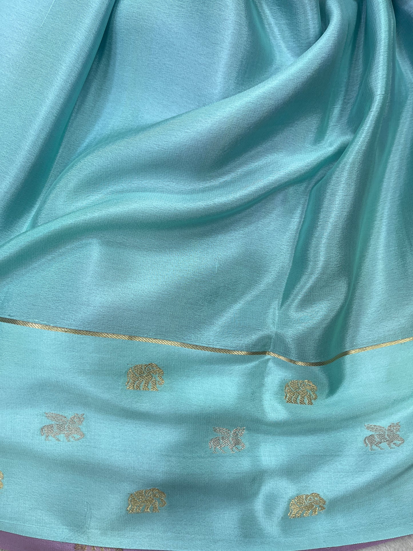 Pure crepe Mysore silk-SVS/KD/BOR(15080802)