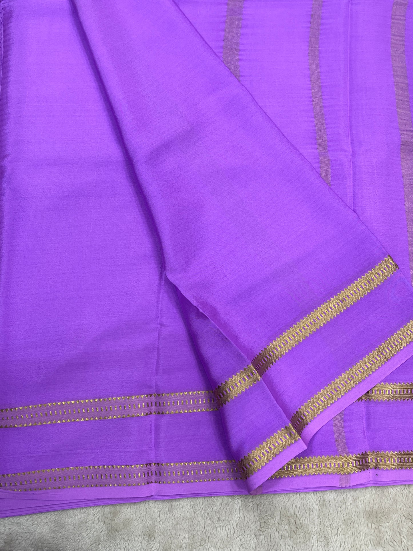 Pure Crepe Mysore silk saree - 16271502
