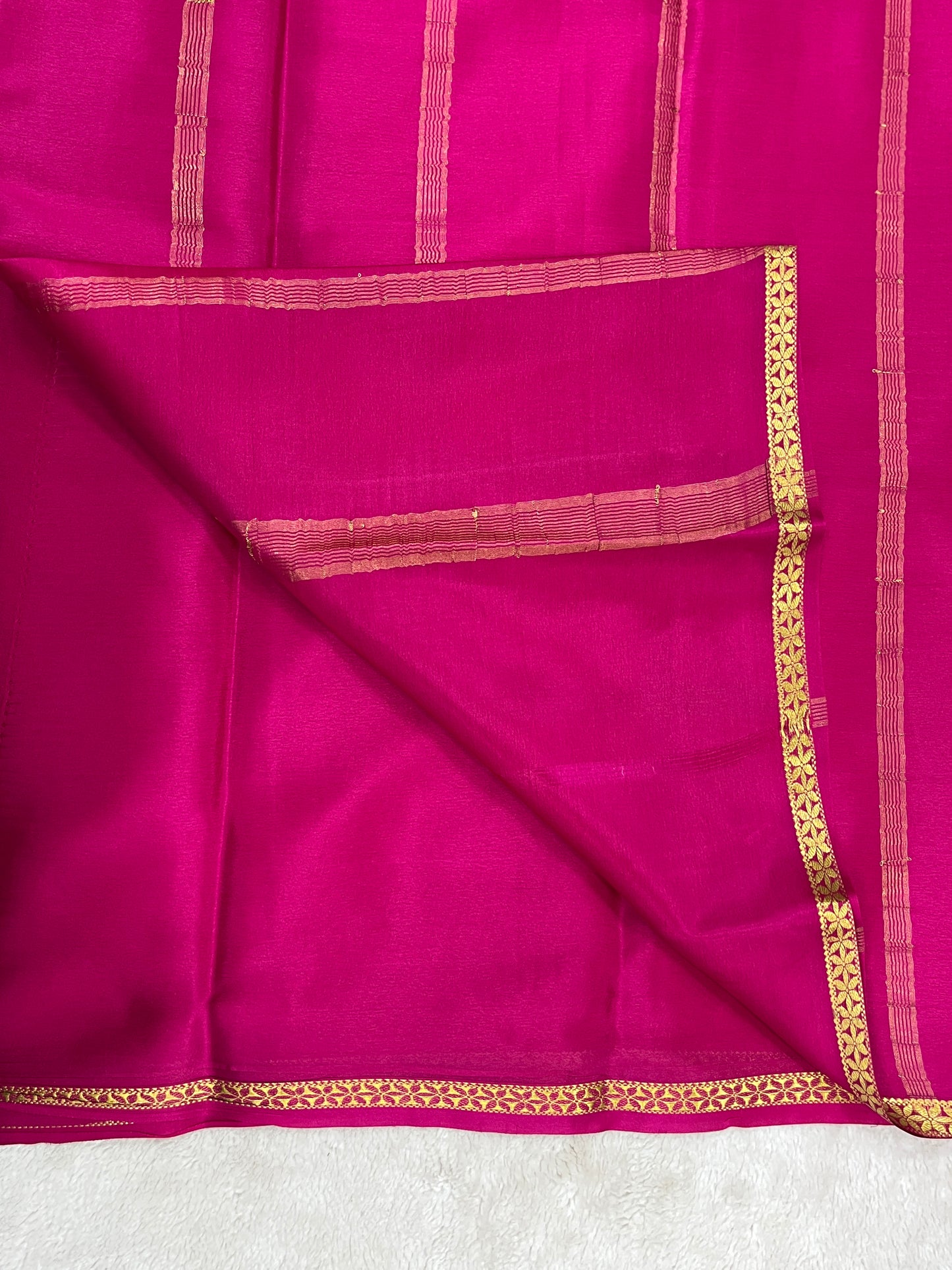 Pure crepe Mysore silk saree - 1146006