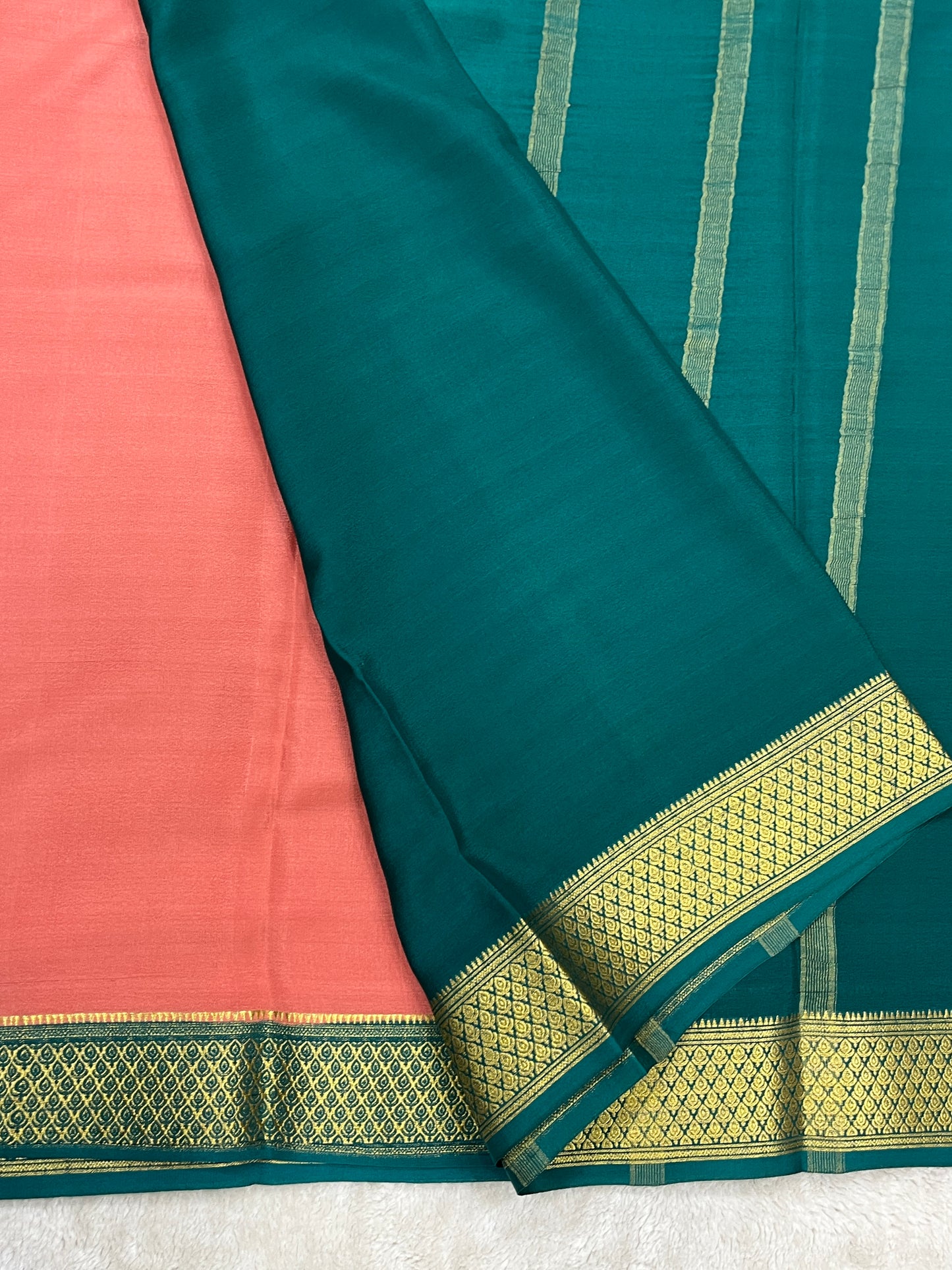 Pure crepe Mysore silk saree - 16271501