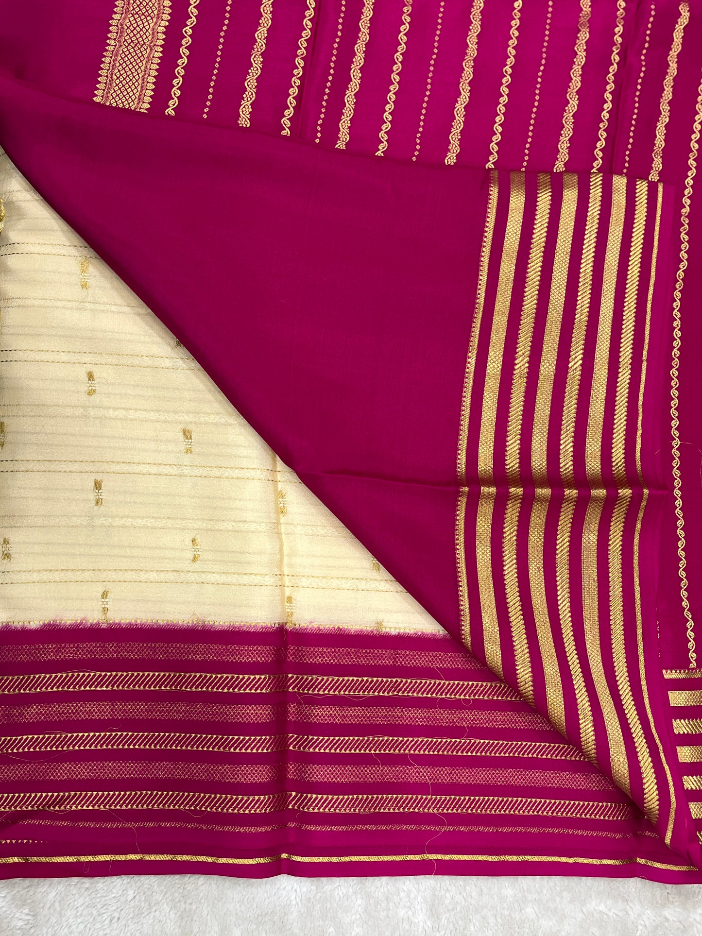 Pure crepe Mysore silk saree 16271504