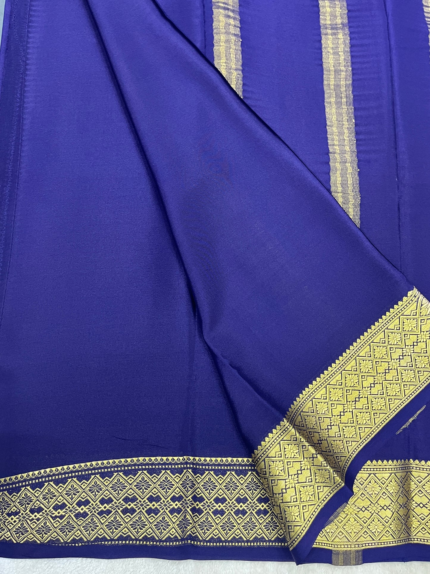 Pure Crepe Mysore silk saree - 16271502