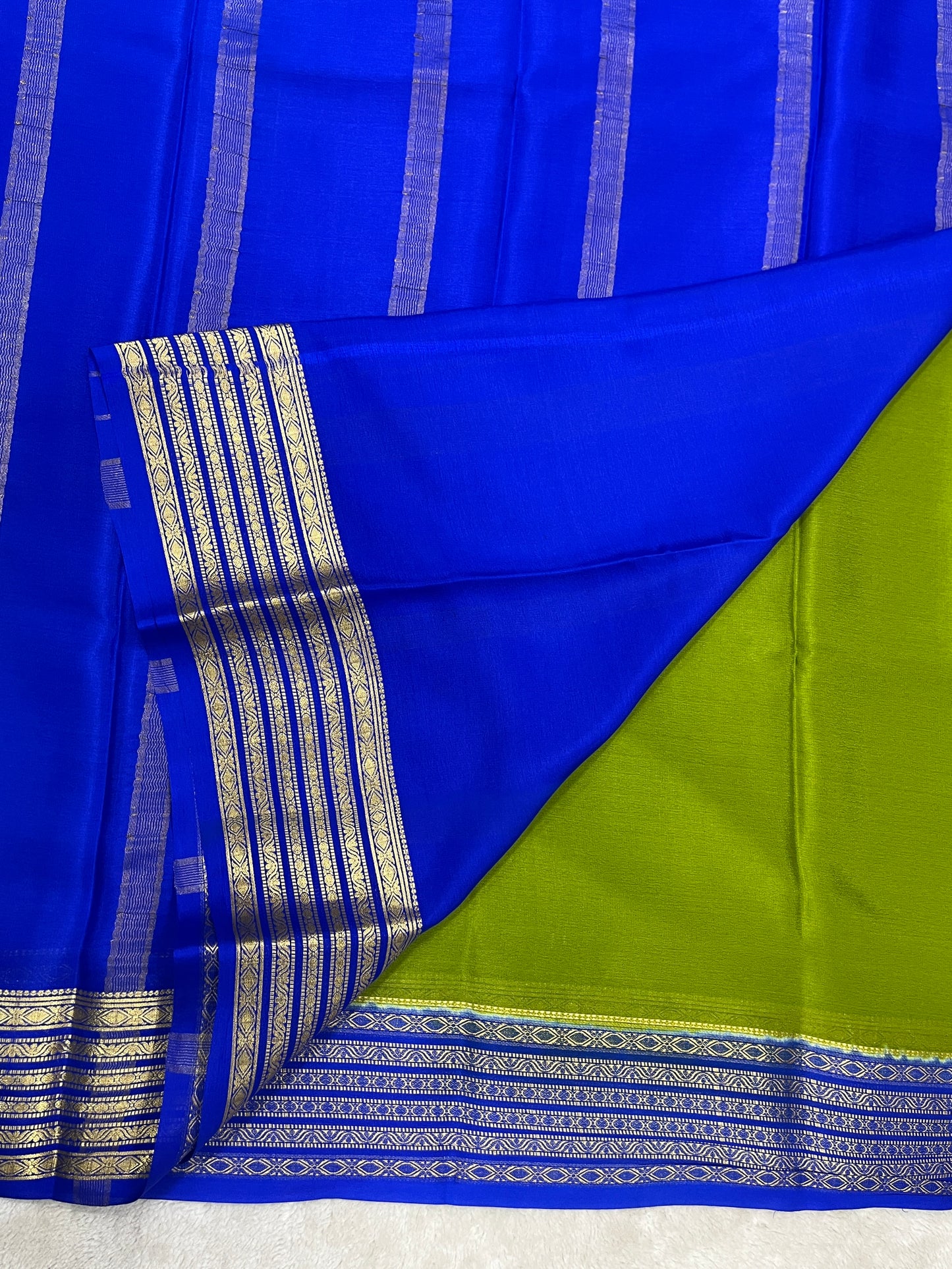 pure crepe mysore silk - piping - 1146006