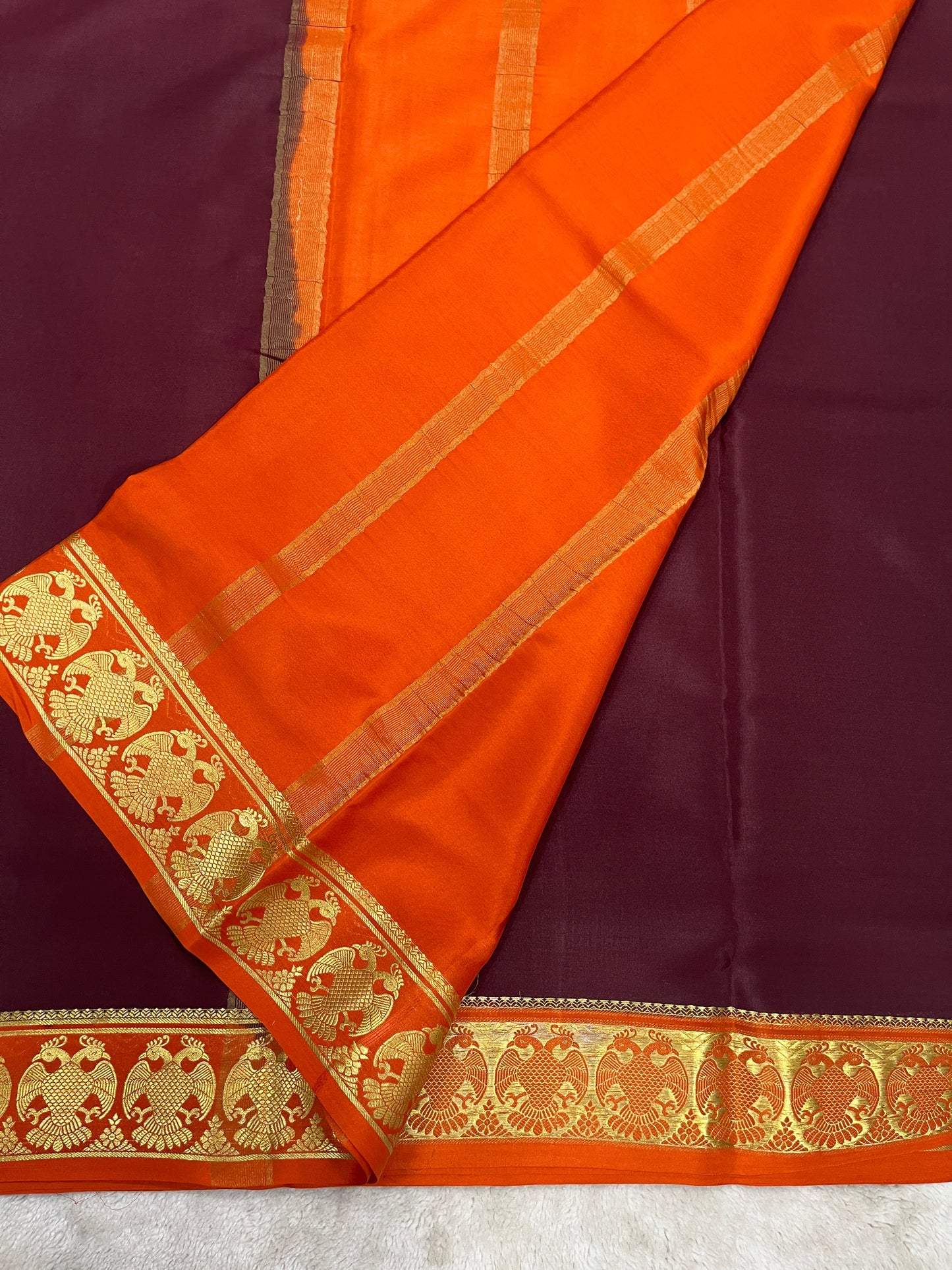 Pure Crepe Mysore silk saree - 1146004