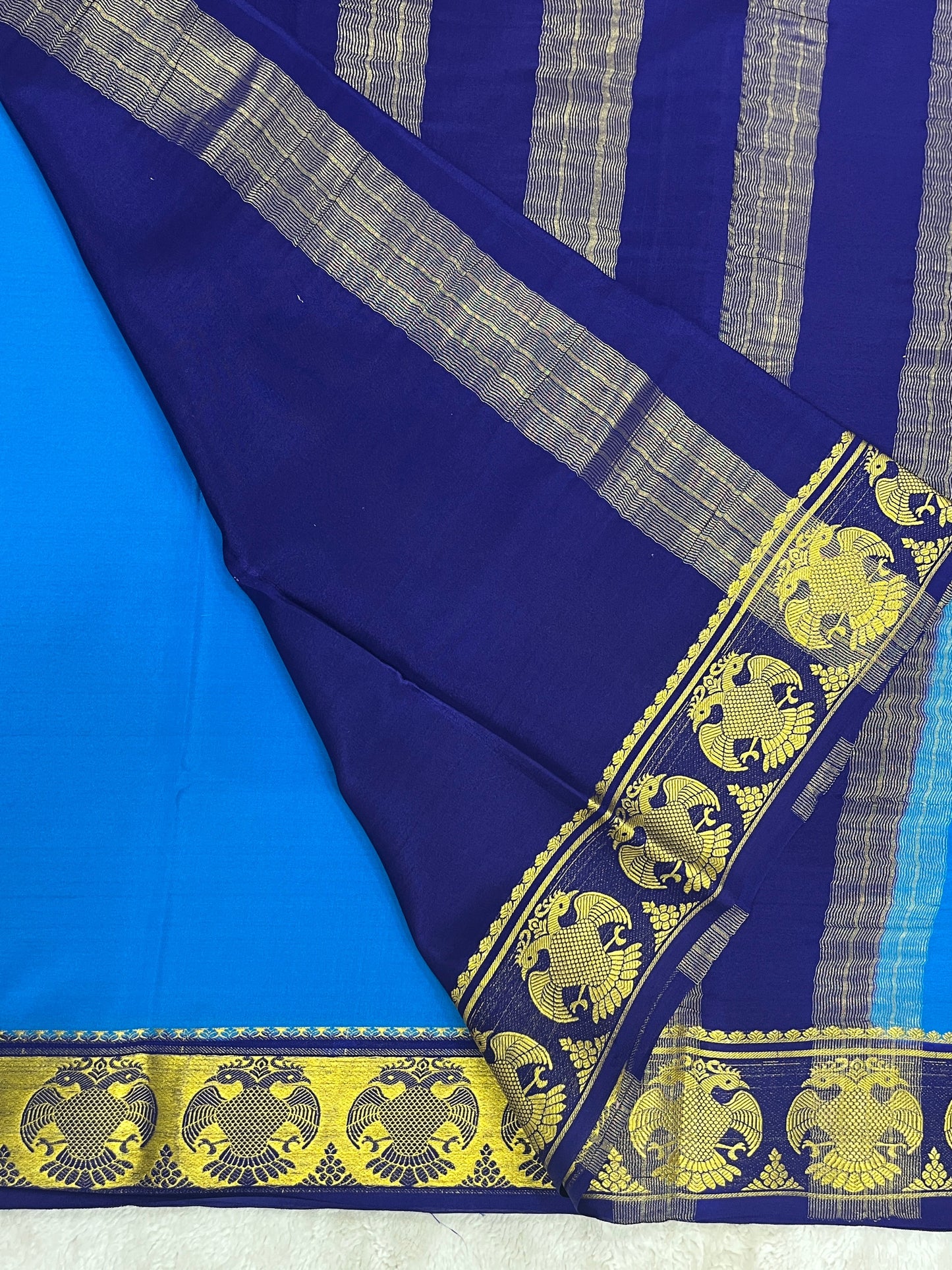 Pure Crepe Mysore silk saree - 1146003