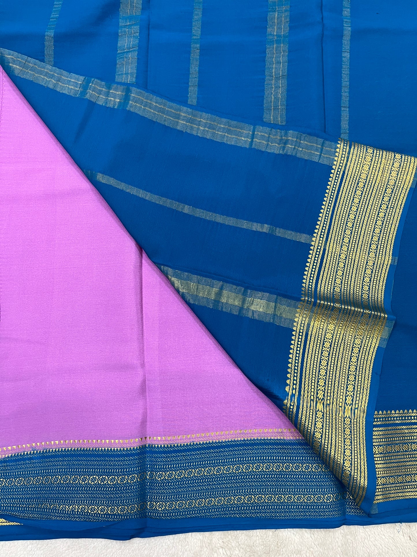 Pure crepe mysore silk - Rudrakash -1146004