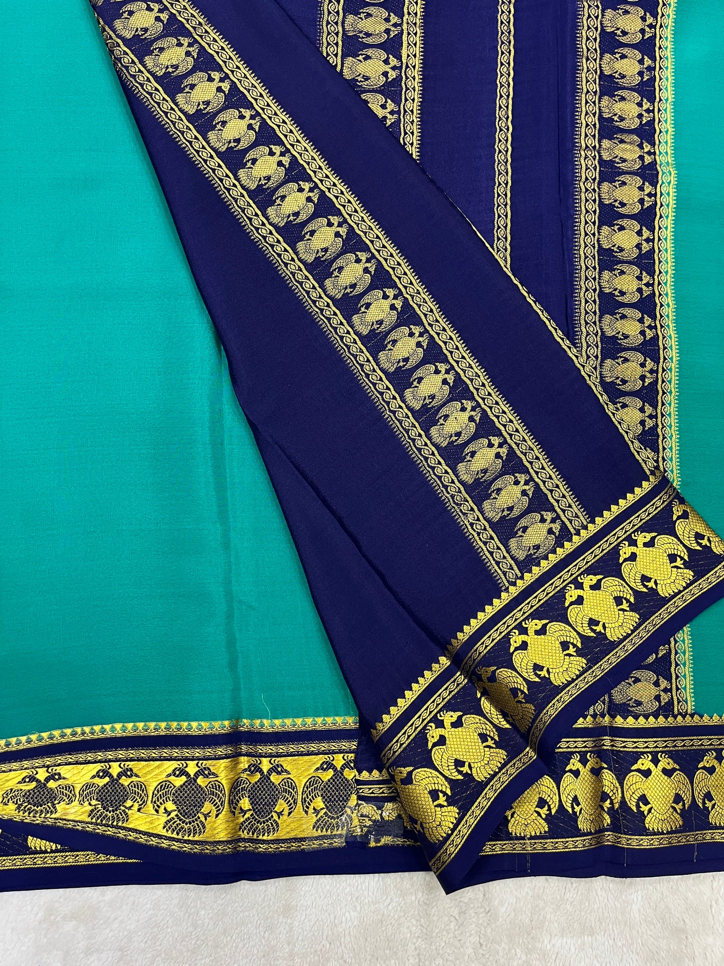 pure crepe mysore silk - Gandaberunda - 1146003