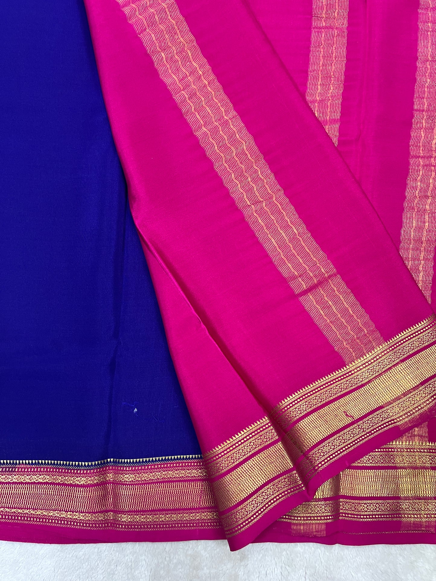 pure mysore silk heavy patti border - 1150242