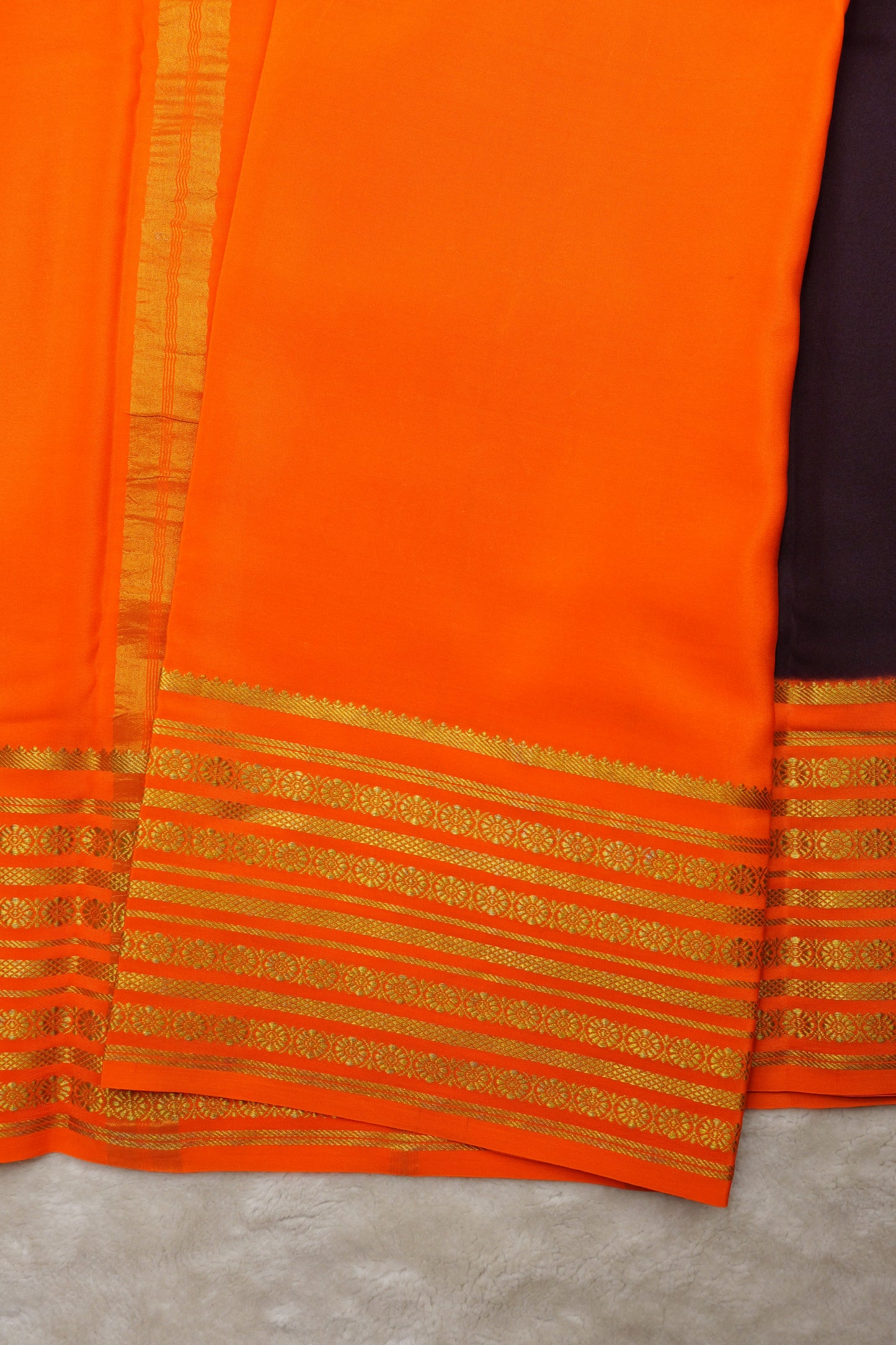 Pure mysore silk sarees Rudraksh Big Border(1436885)