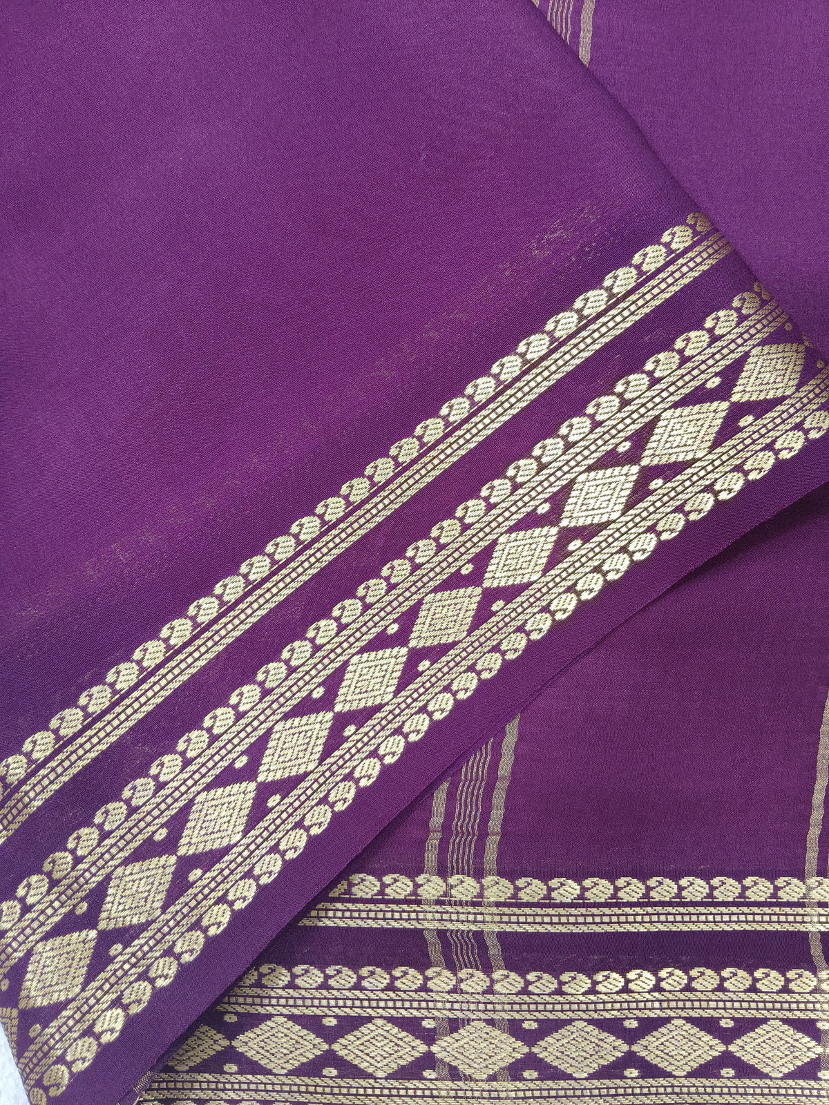 Pure Crepe Mysore silk saree 1112901 (120GSM)