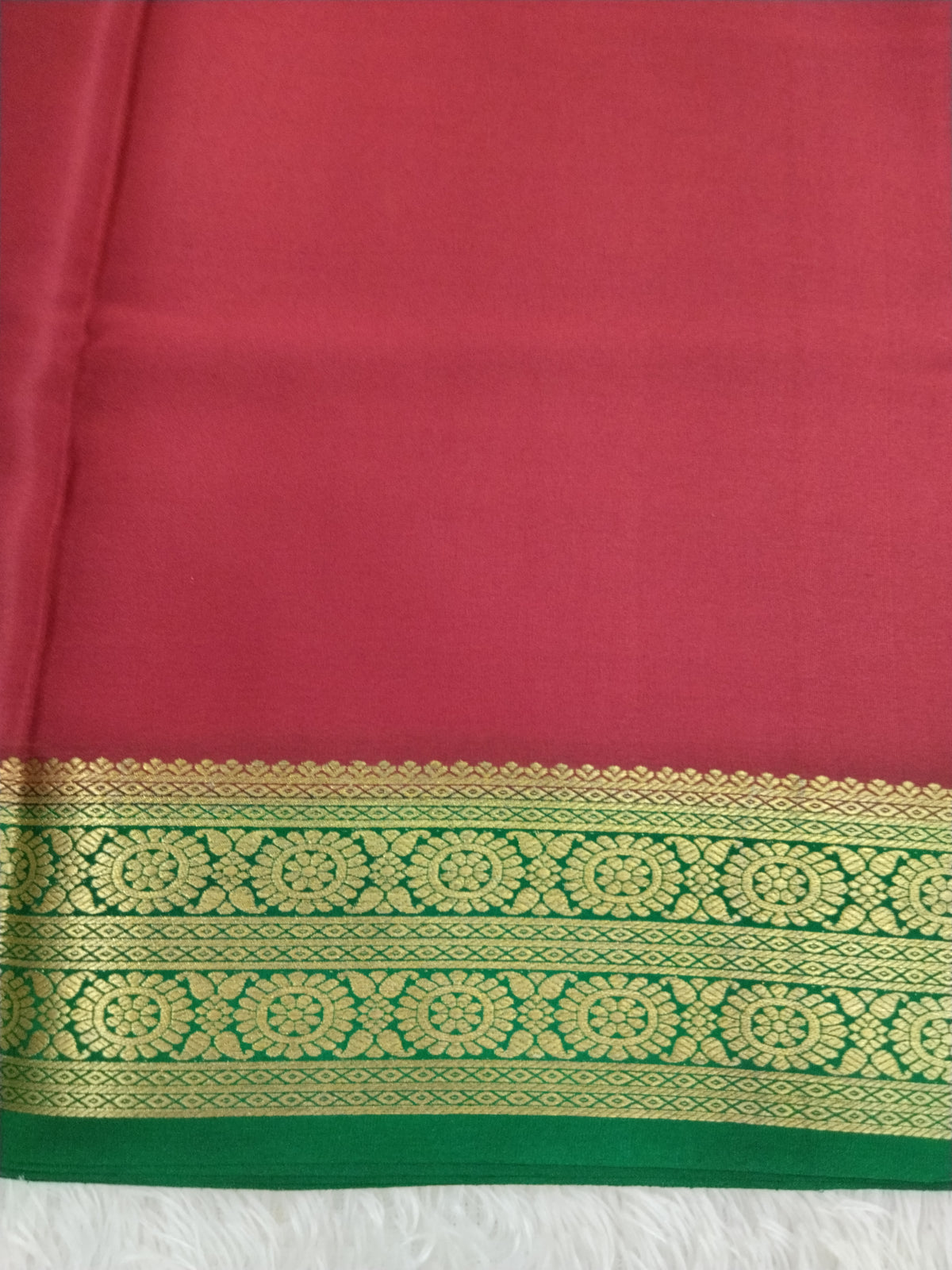 Pure Crepe Mysore Silk 1112901 ( 120 Gsm ) without blouse