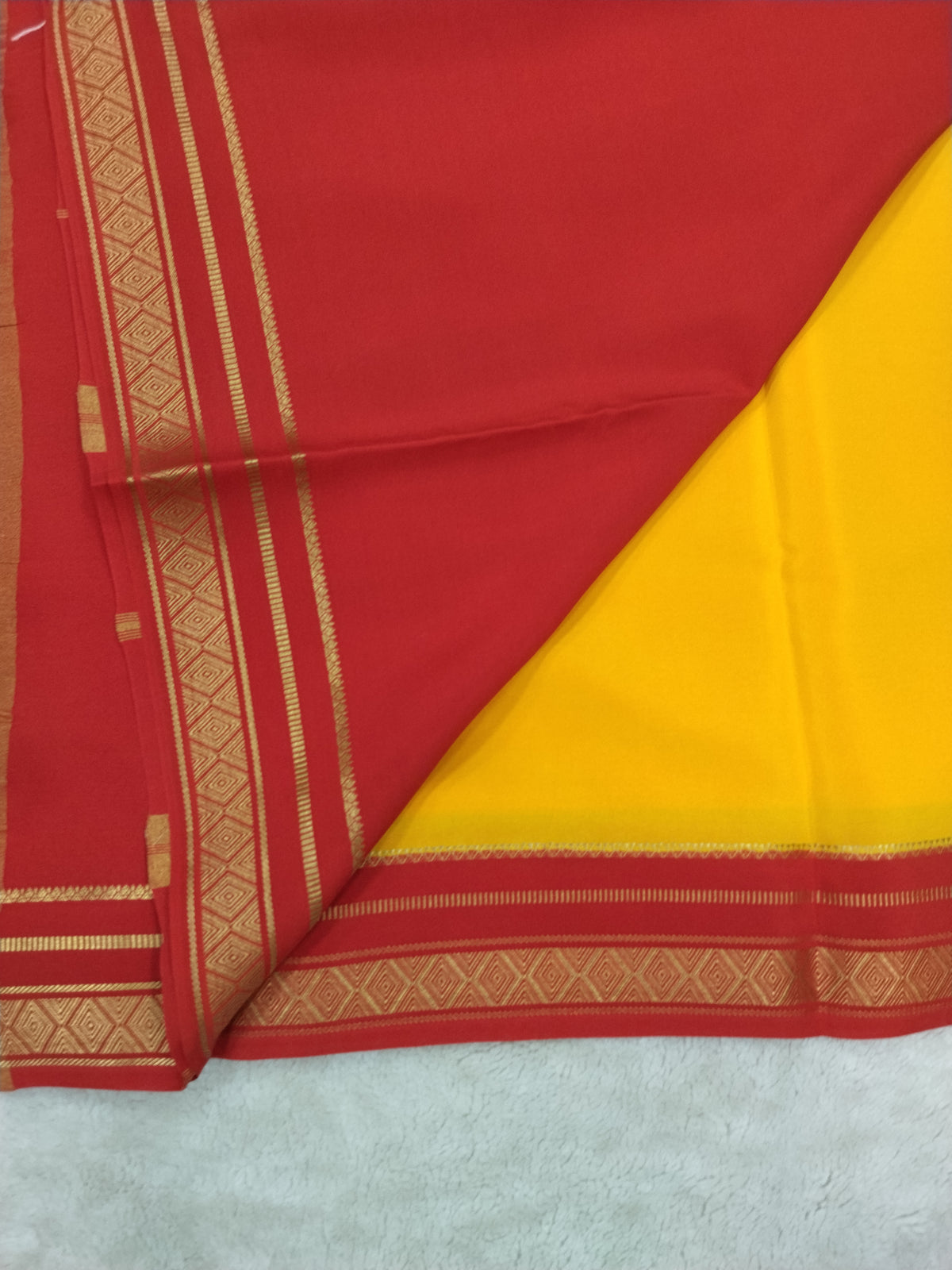 Pure mysore silk saree-(145302)