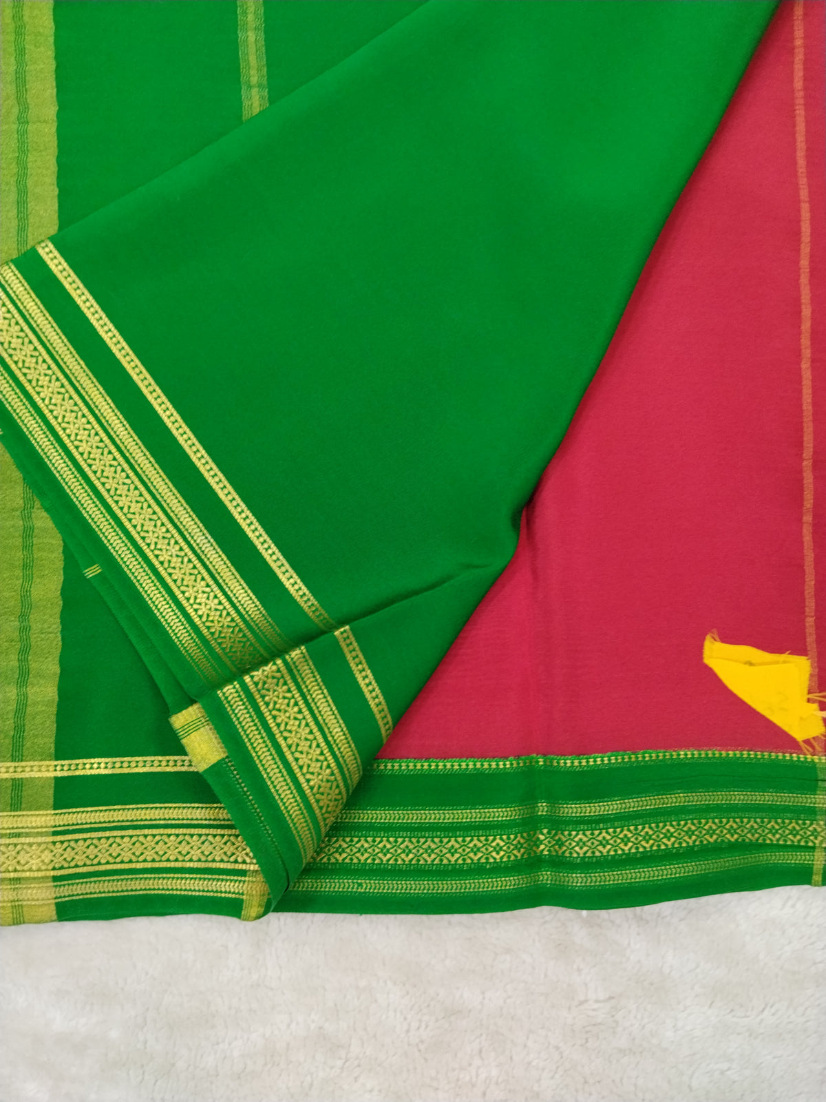 Pure mysore silk saree-(14568541)