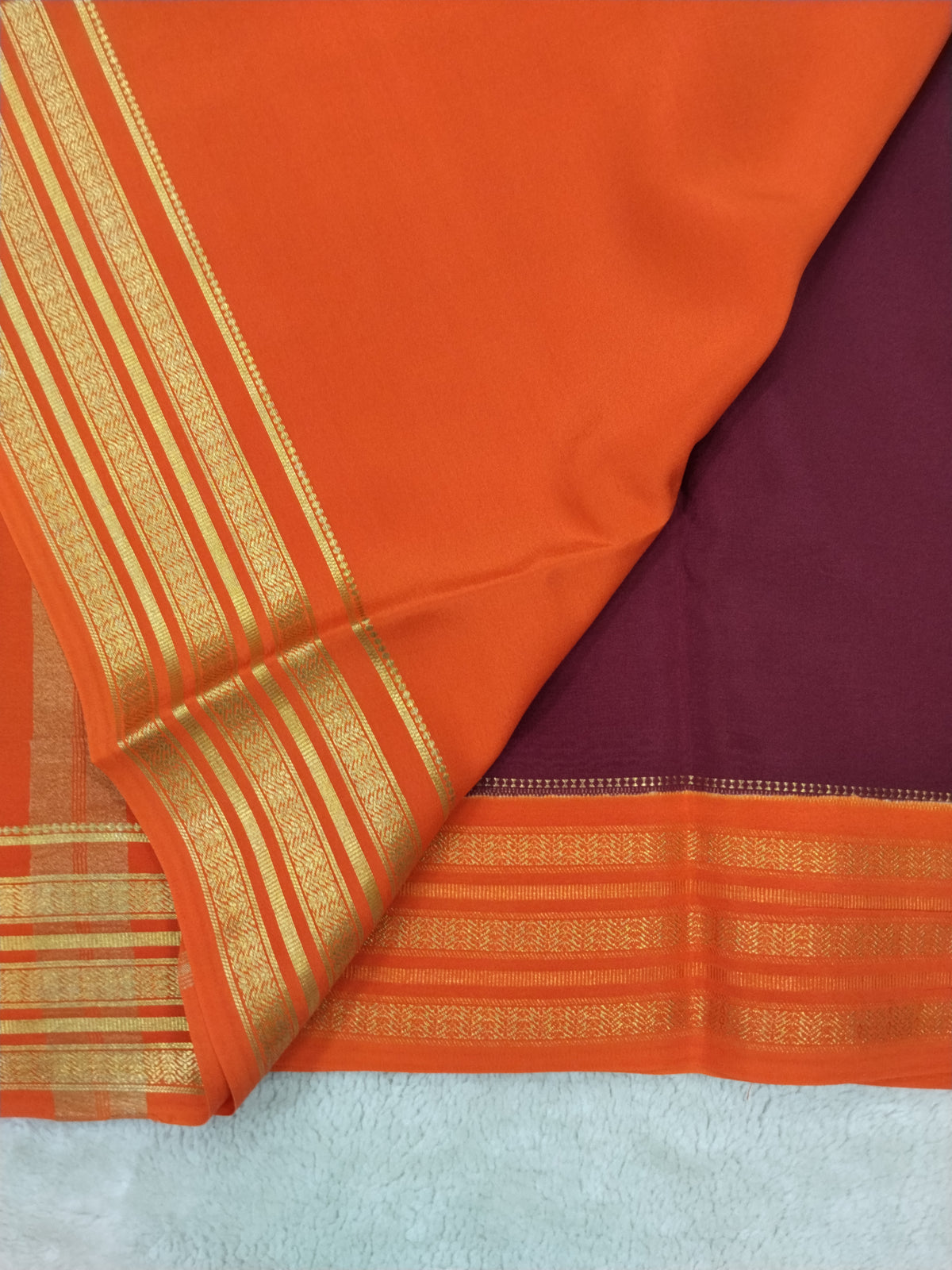 Pure mysore silk saree-(1460390)