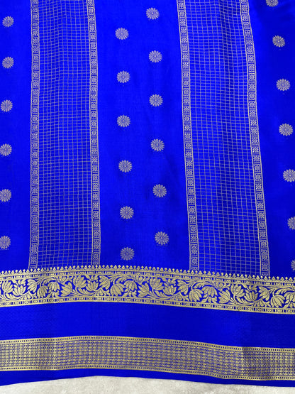 Pure crepe Mysore silk saree 12105001 (120gsm)