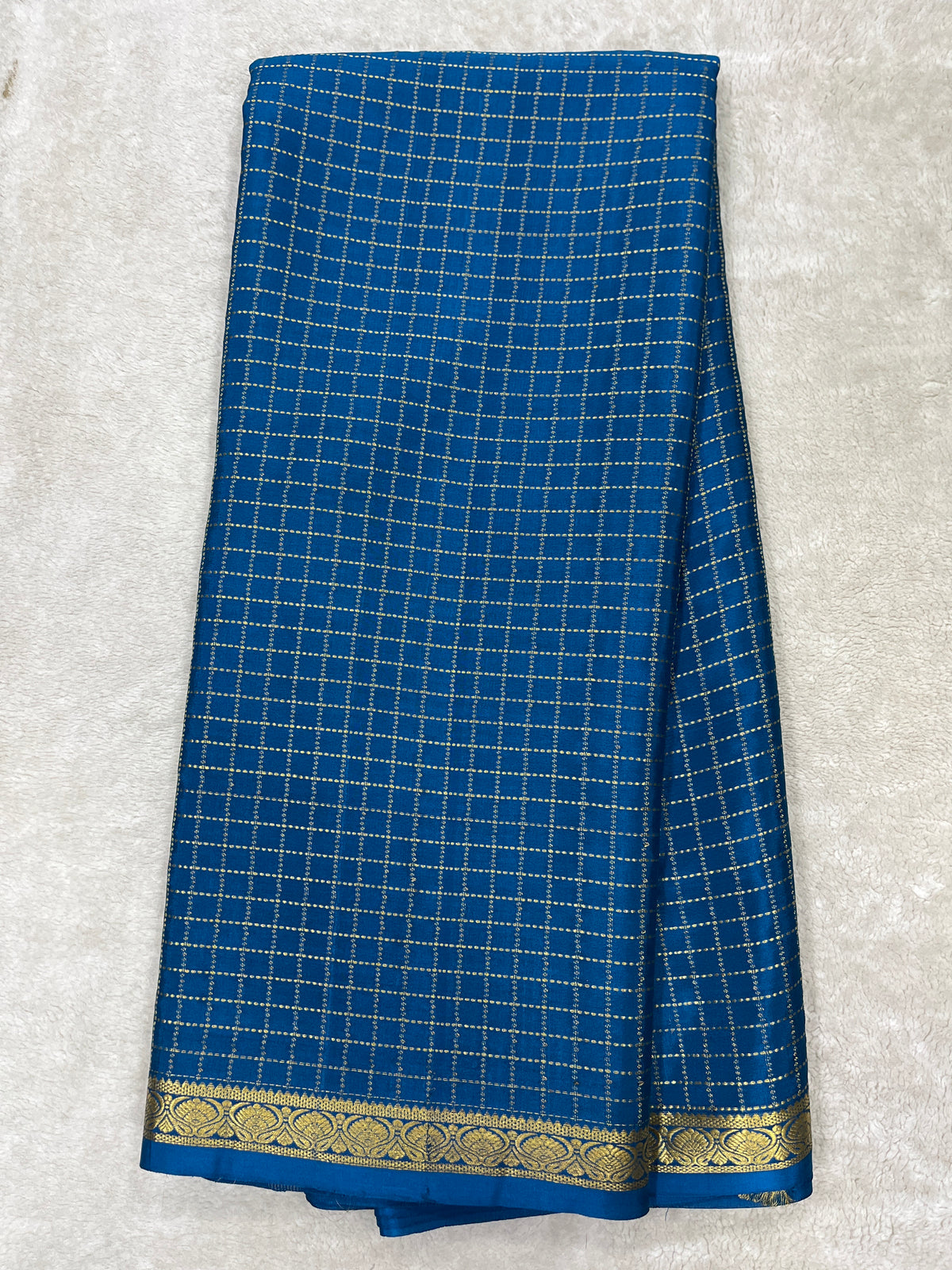 Pure crepe Mysore silk saree 12105002 (120gsm)